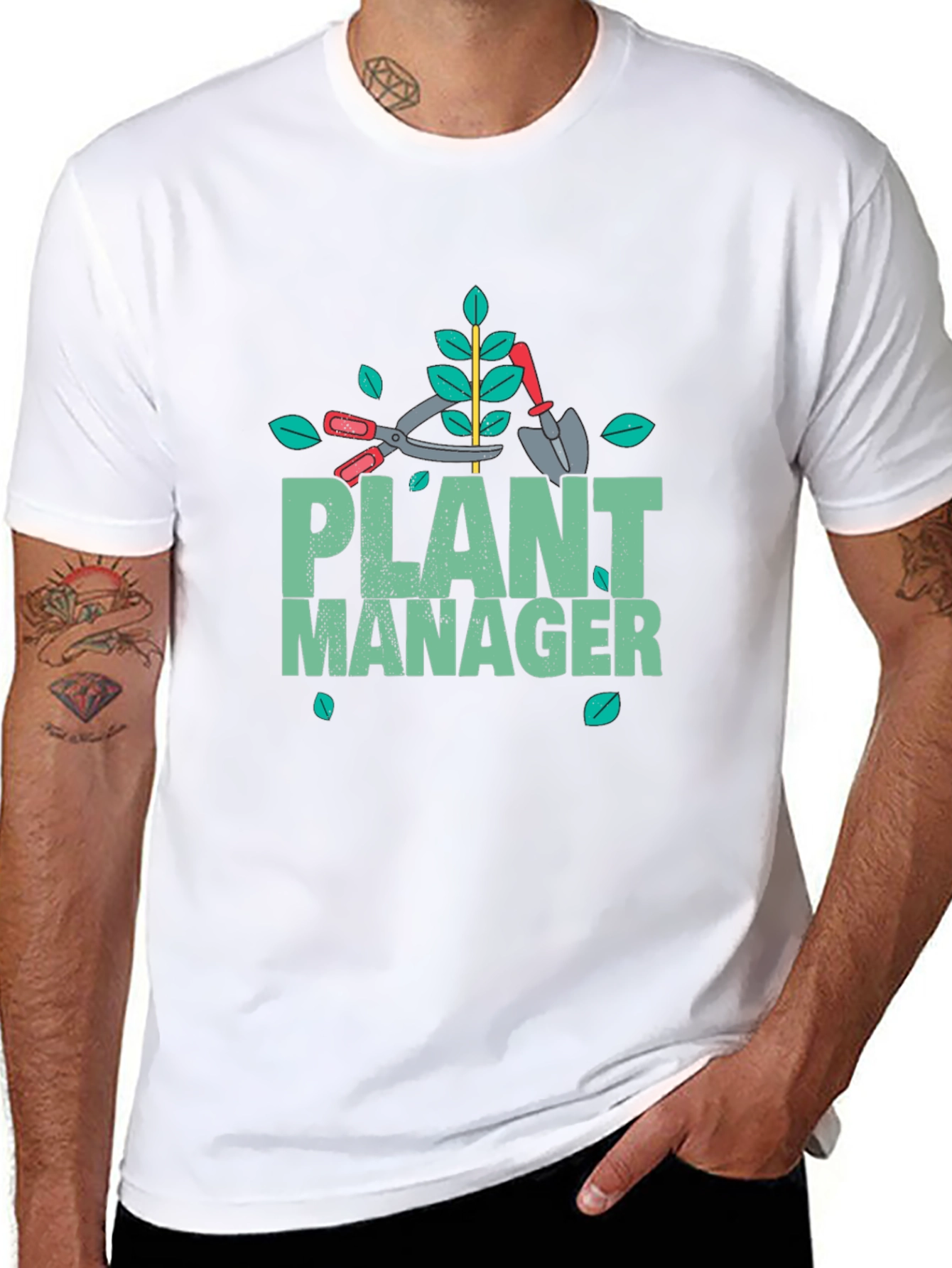 Plant Manager Gardening T-Shirt - Black