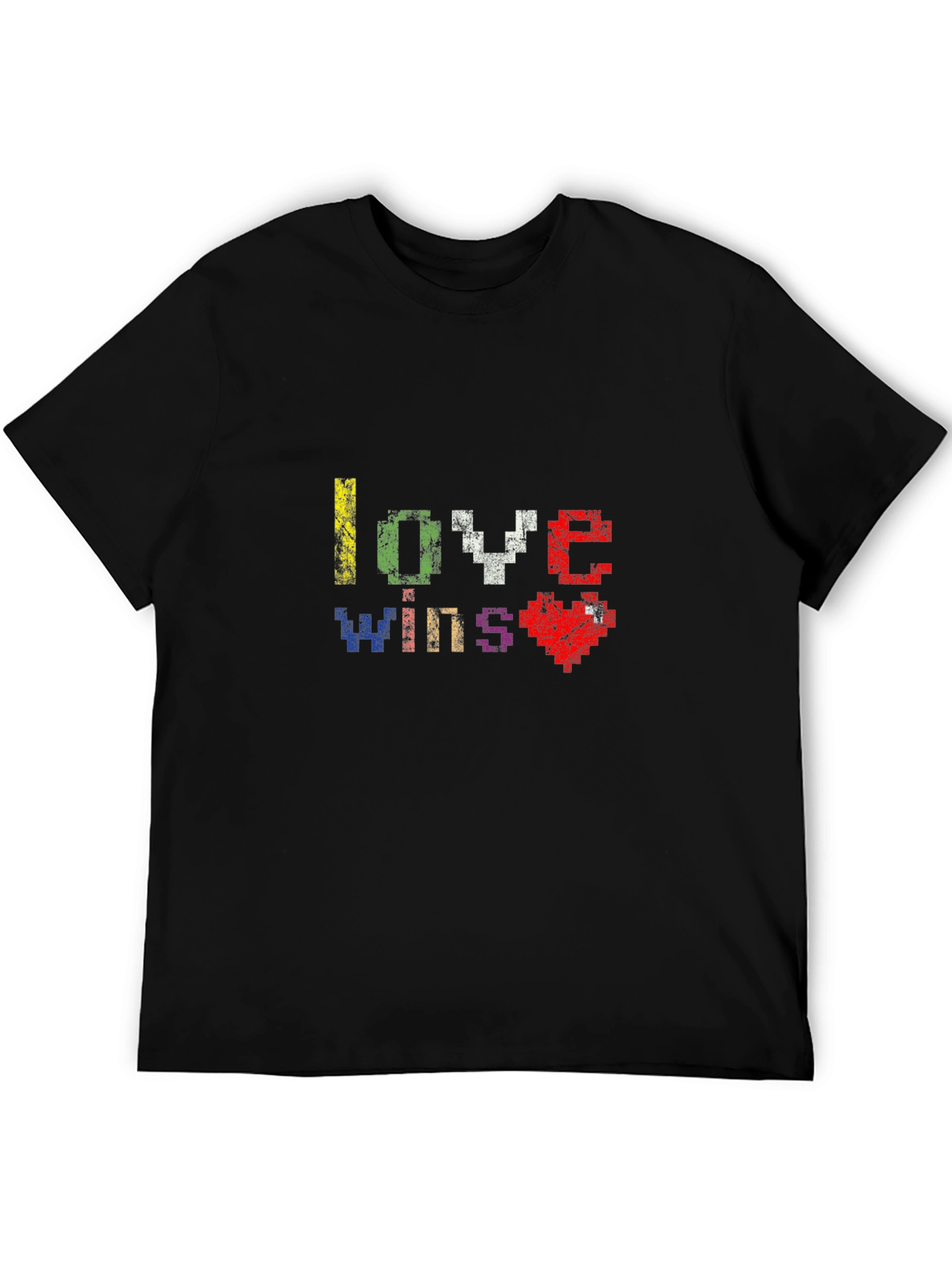 Love Wins Pixel Art Pride T-Shirt