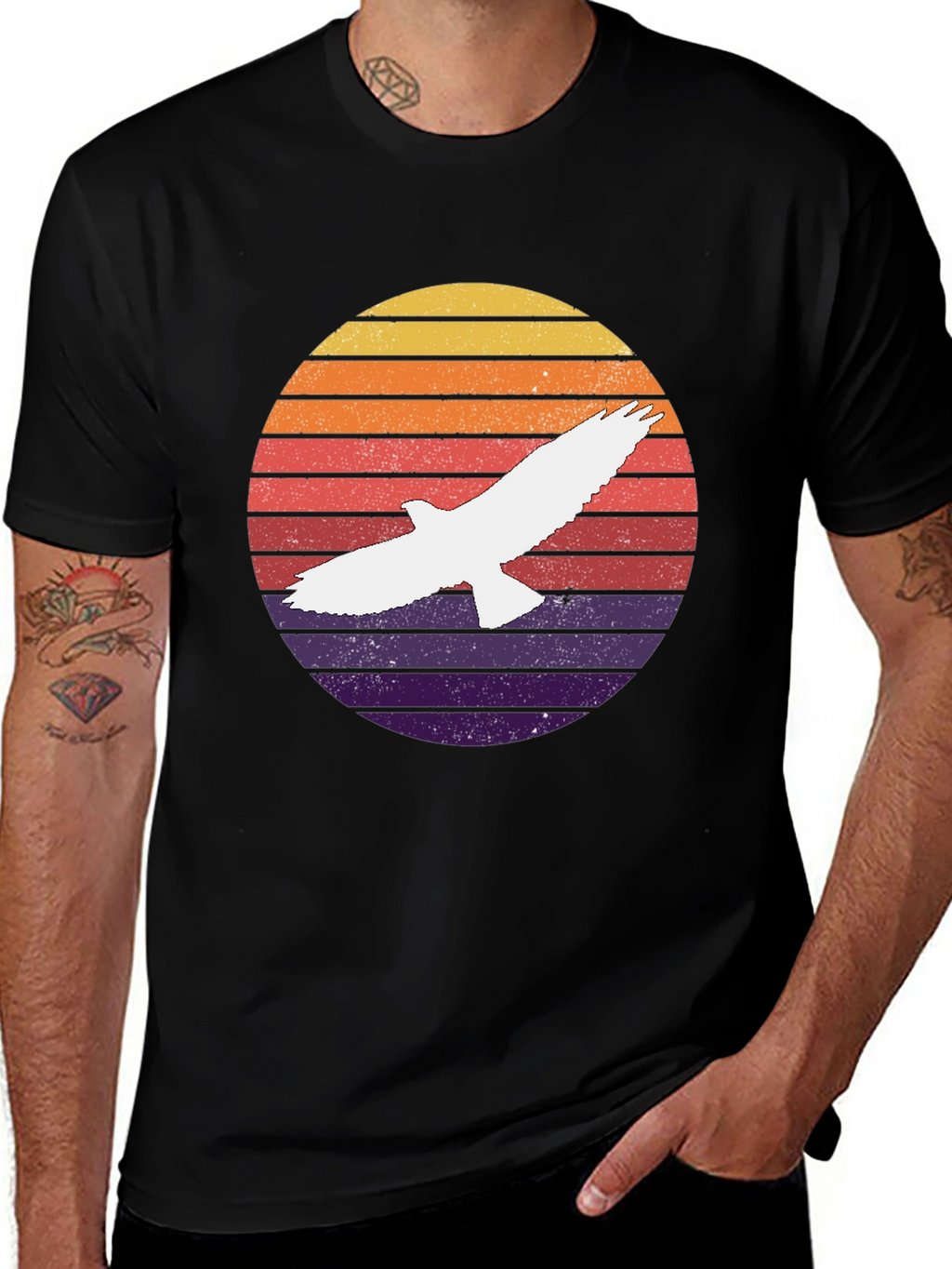 Retro Eagle Sunset T-Shirt