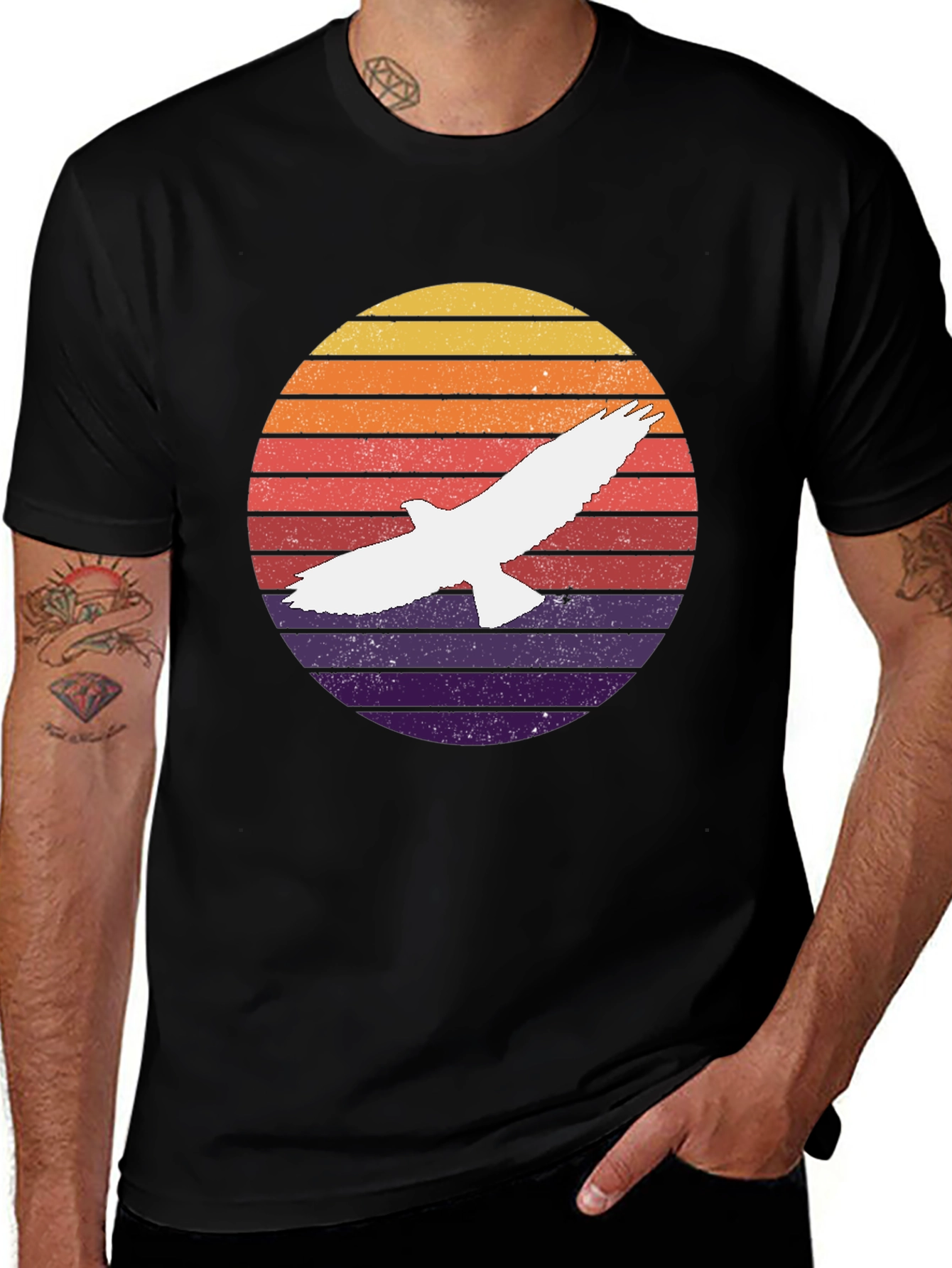 Retro Eagle Sunset T-Shirt