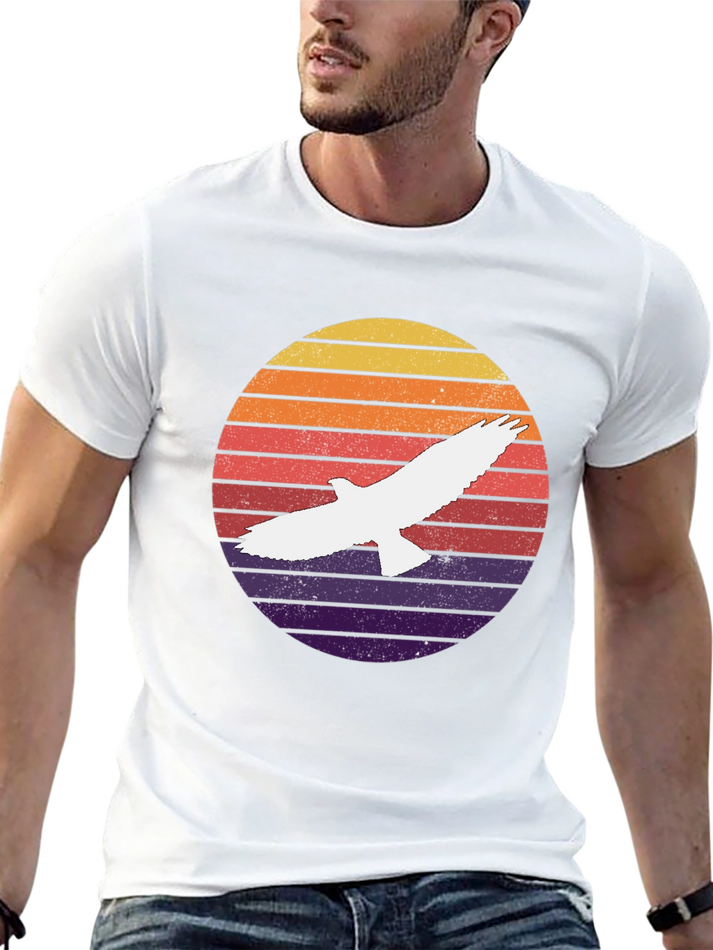 Retro Eagle Sunset T-Shirt