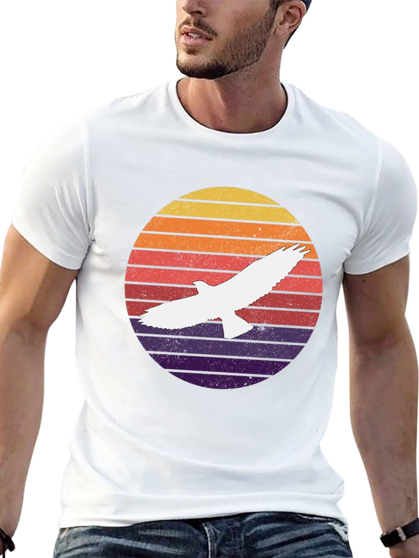 Retro Eagle Sunset T-Shirt