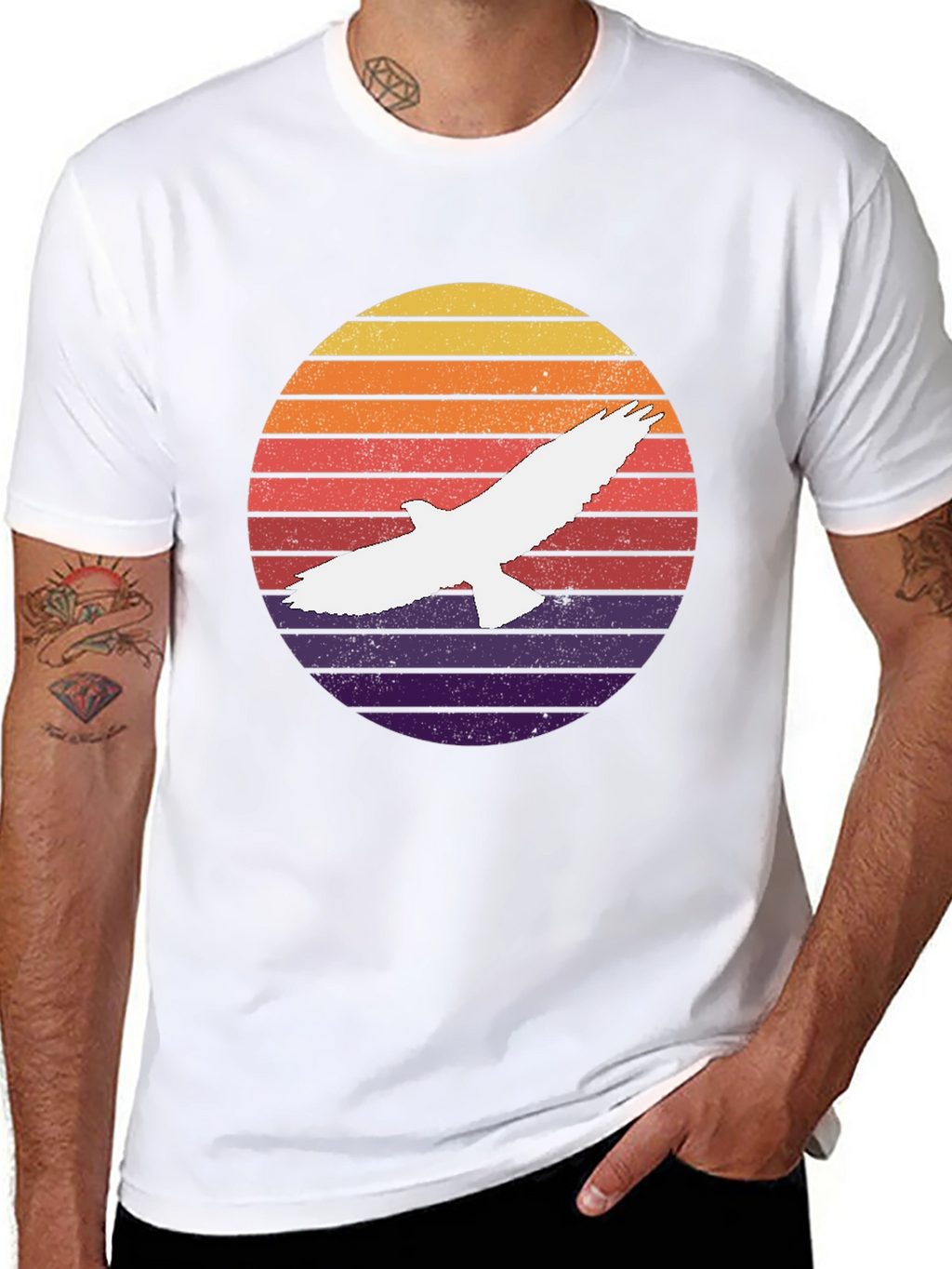 Retro Eagle Sunset T-Shirt