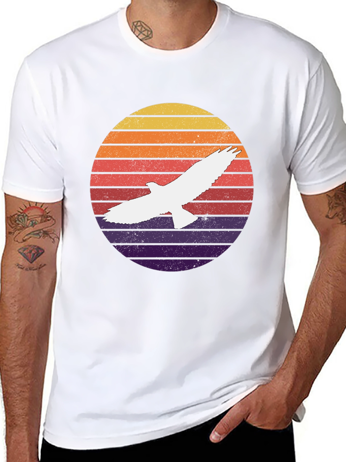 Retro Eagle Sunset T-Shirt