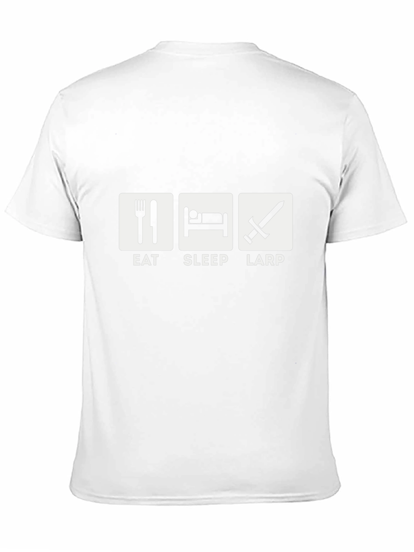 Eat Sleep LARP Black T-Shirt - Roleplaying Game Apparel