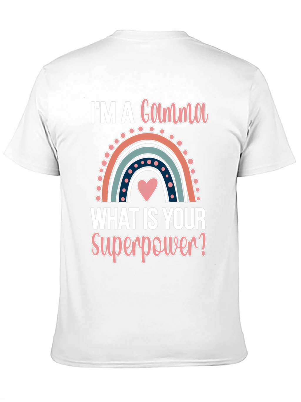 Gamma Superpower T-Shirt - Cute Rainbow Design