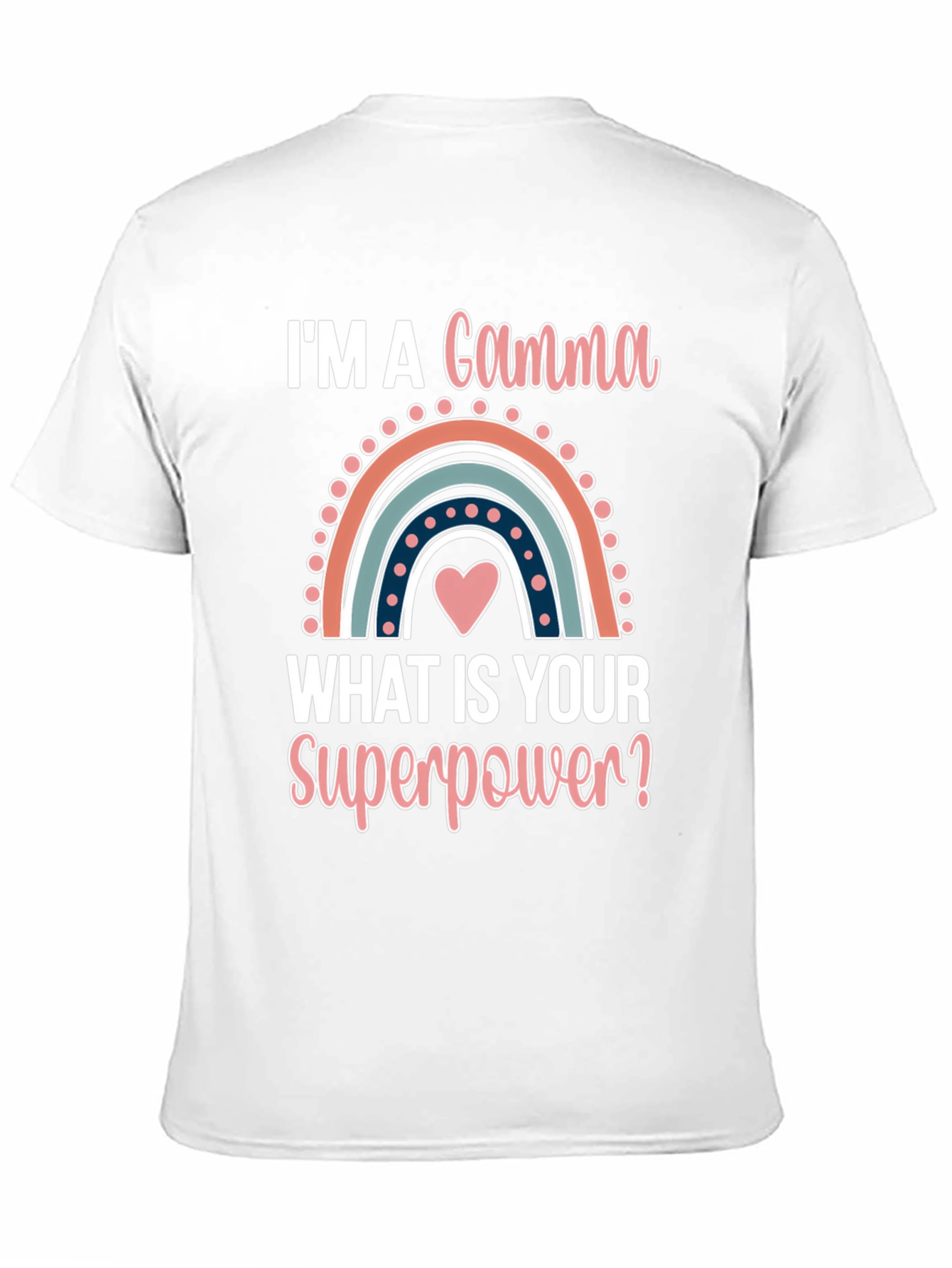 Gamma Superpower T-Shirt - Cute Rainbow Design