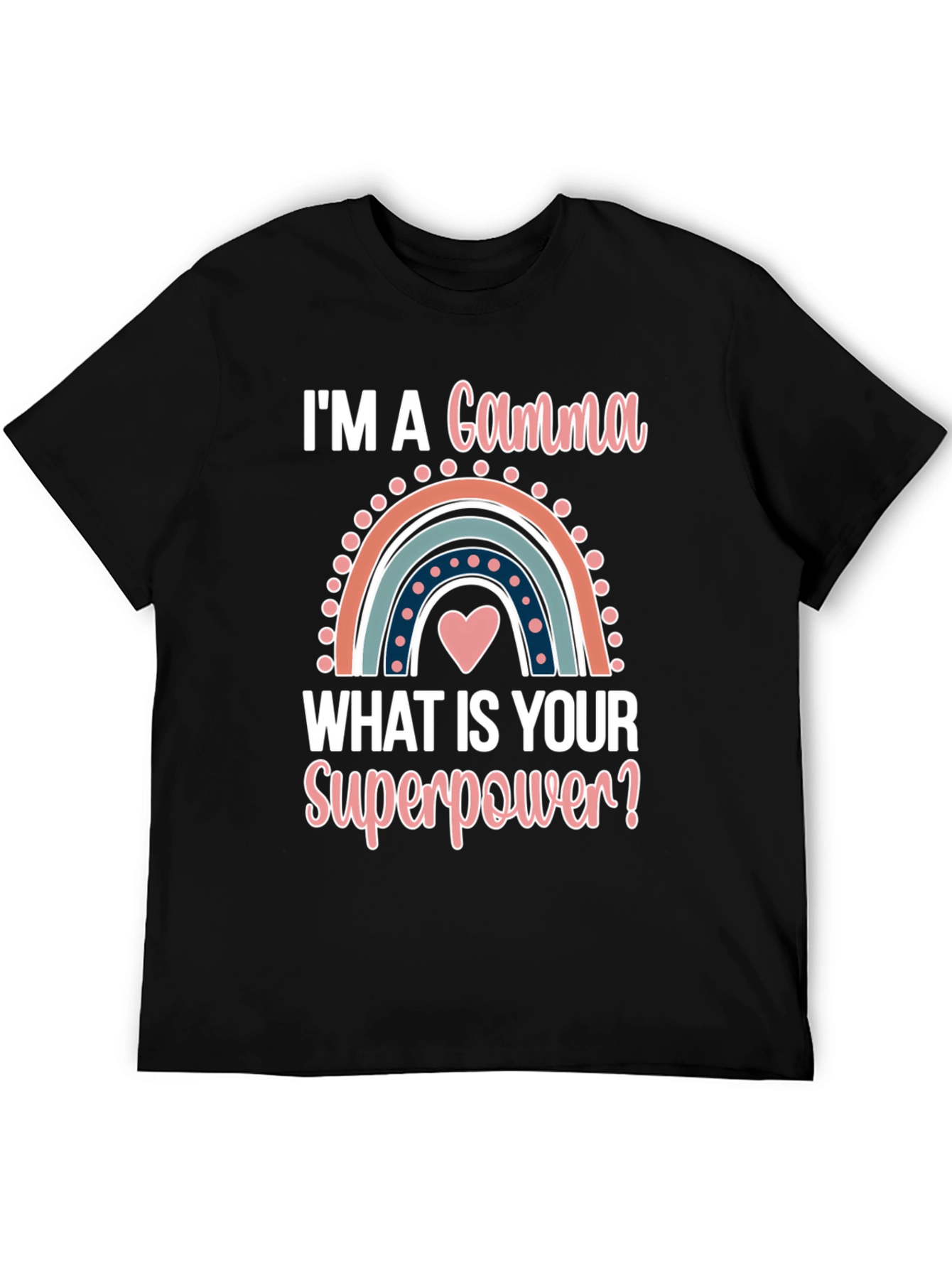 Gamma Superpower T-Shirt - Cute Rainbow Design