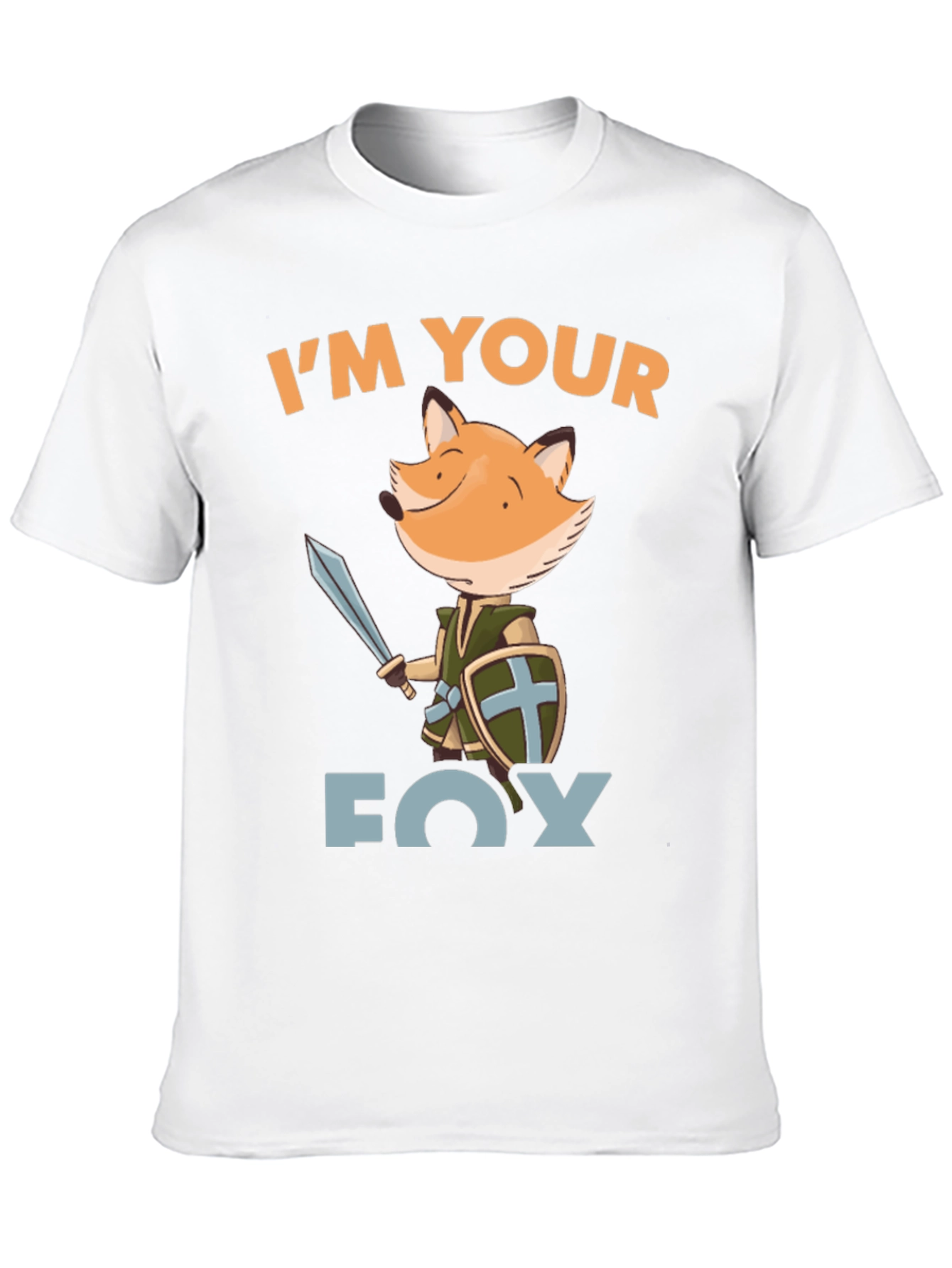 Im Your Fox Knight Graphic Tee - Black