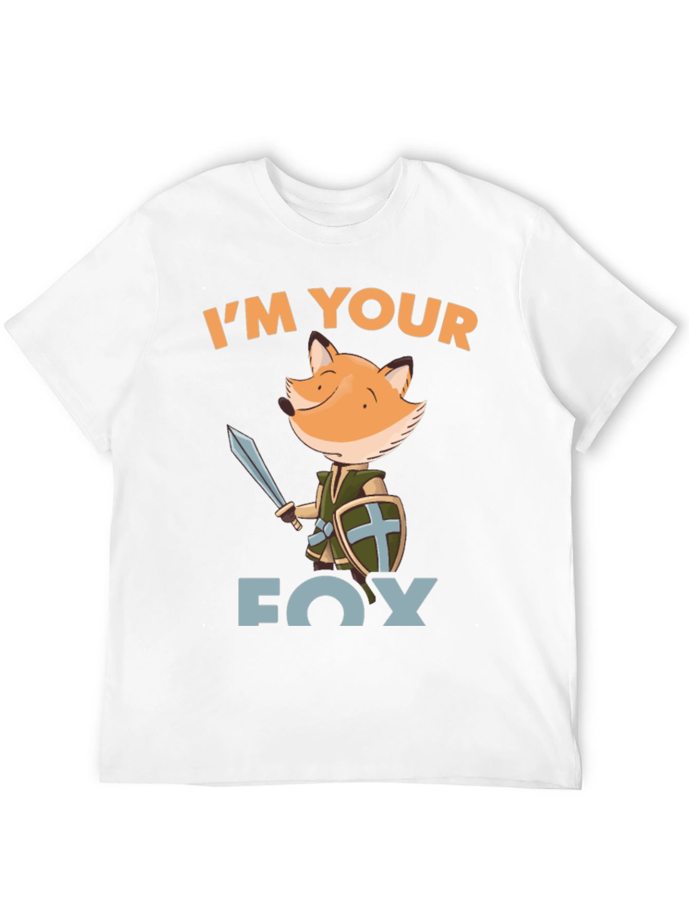 Im Your Fox Knight Graphic Tee - Black