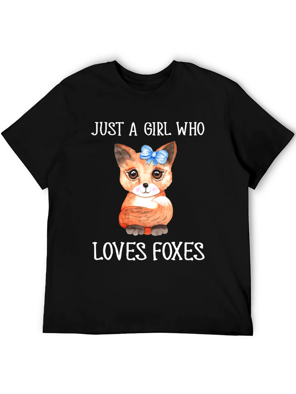 Girl Who Loves Foxes Graphic Tee