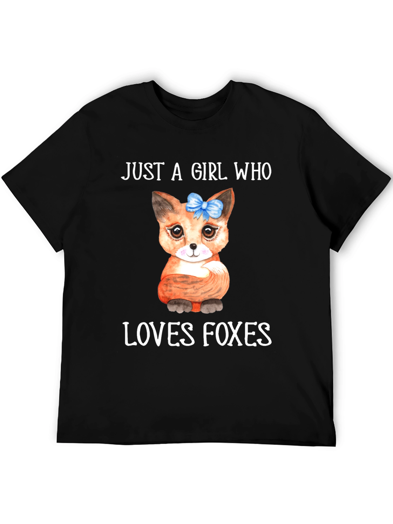 Girl Who Loves Foxes Graphic Tee