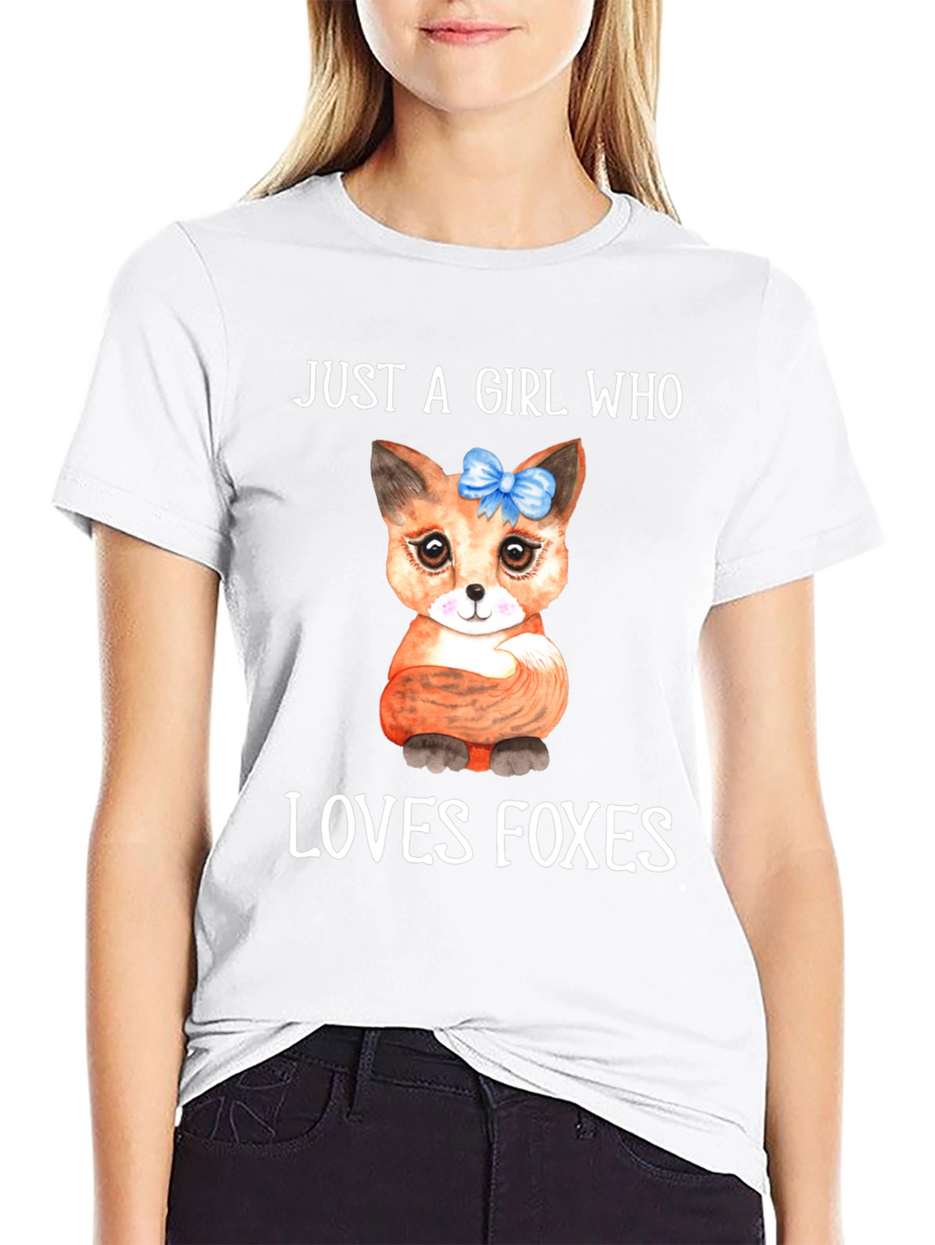 Girl Who Loves Foxes Graphic Tee