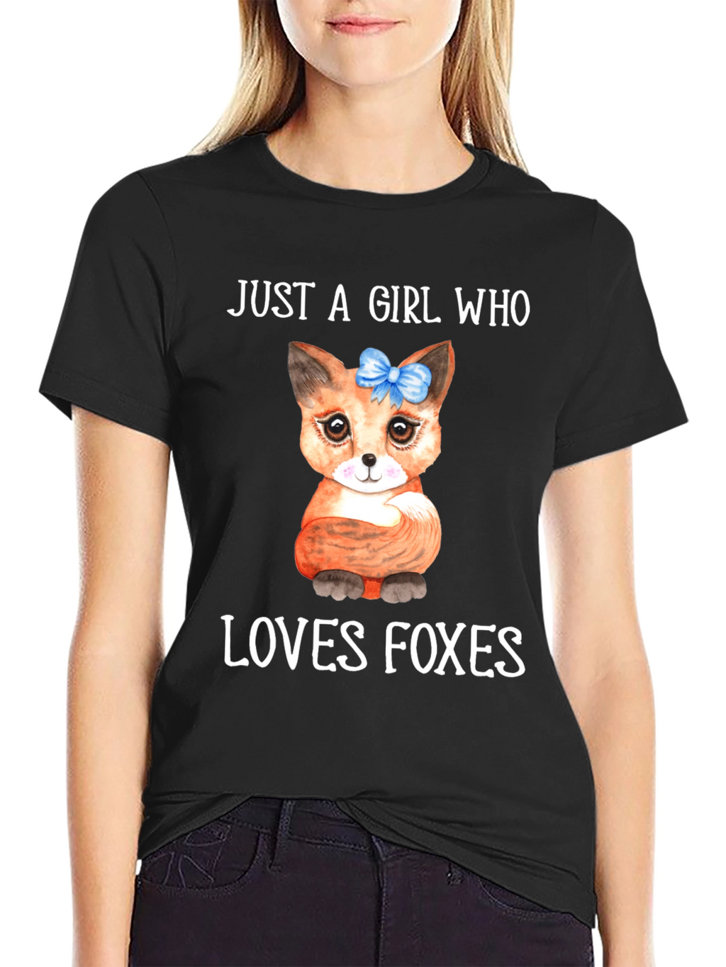 Girl Who Loves Foxes Graphic Tee