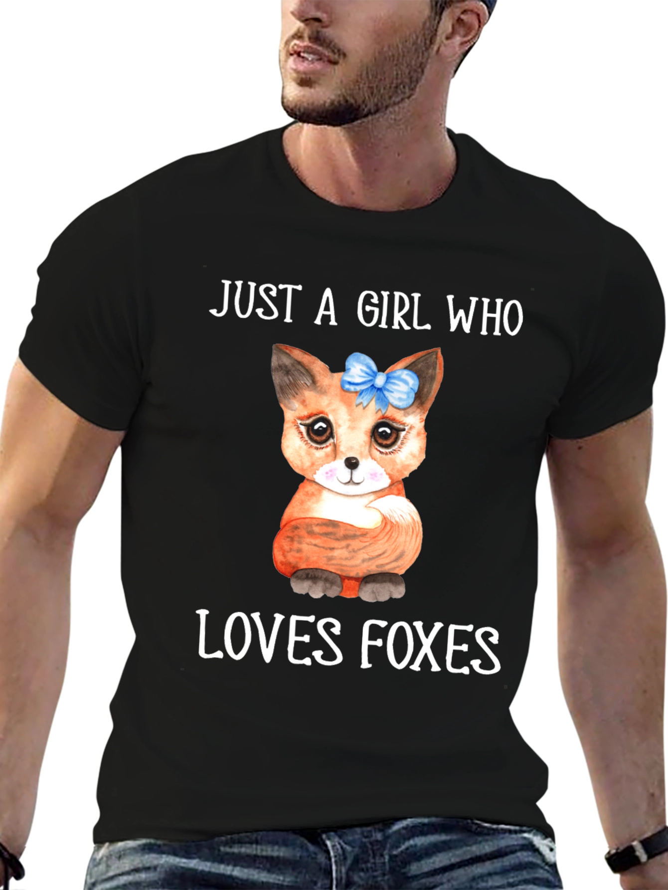 Girl Who Loves Foxes Graphic Tee