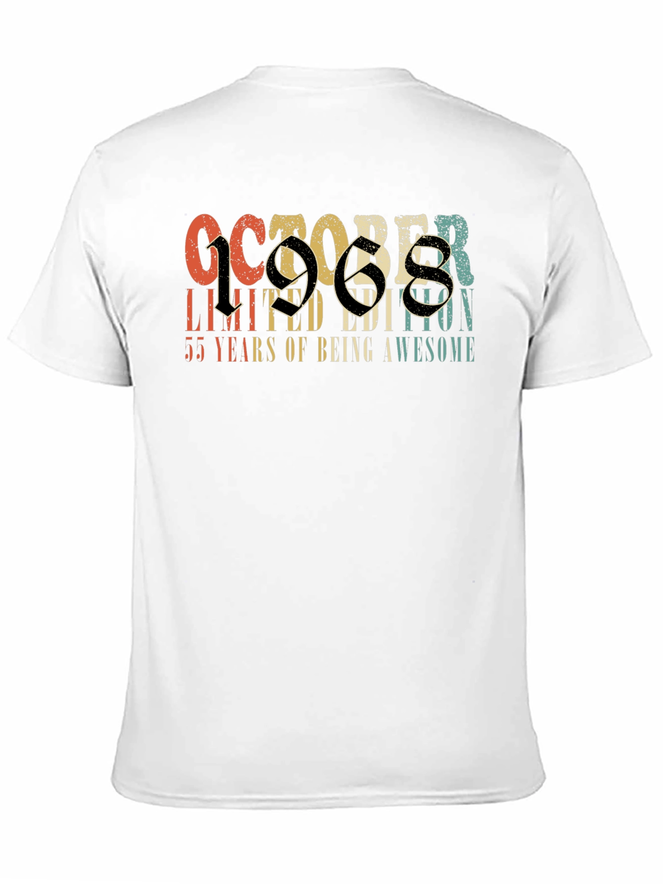 October 1968 Limited Edition Birthday T-Shirt
