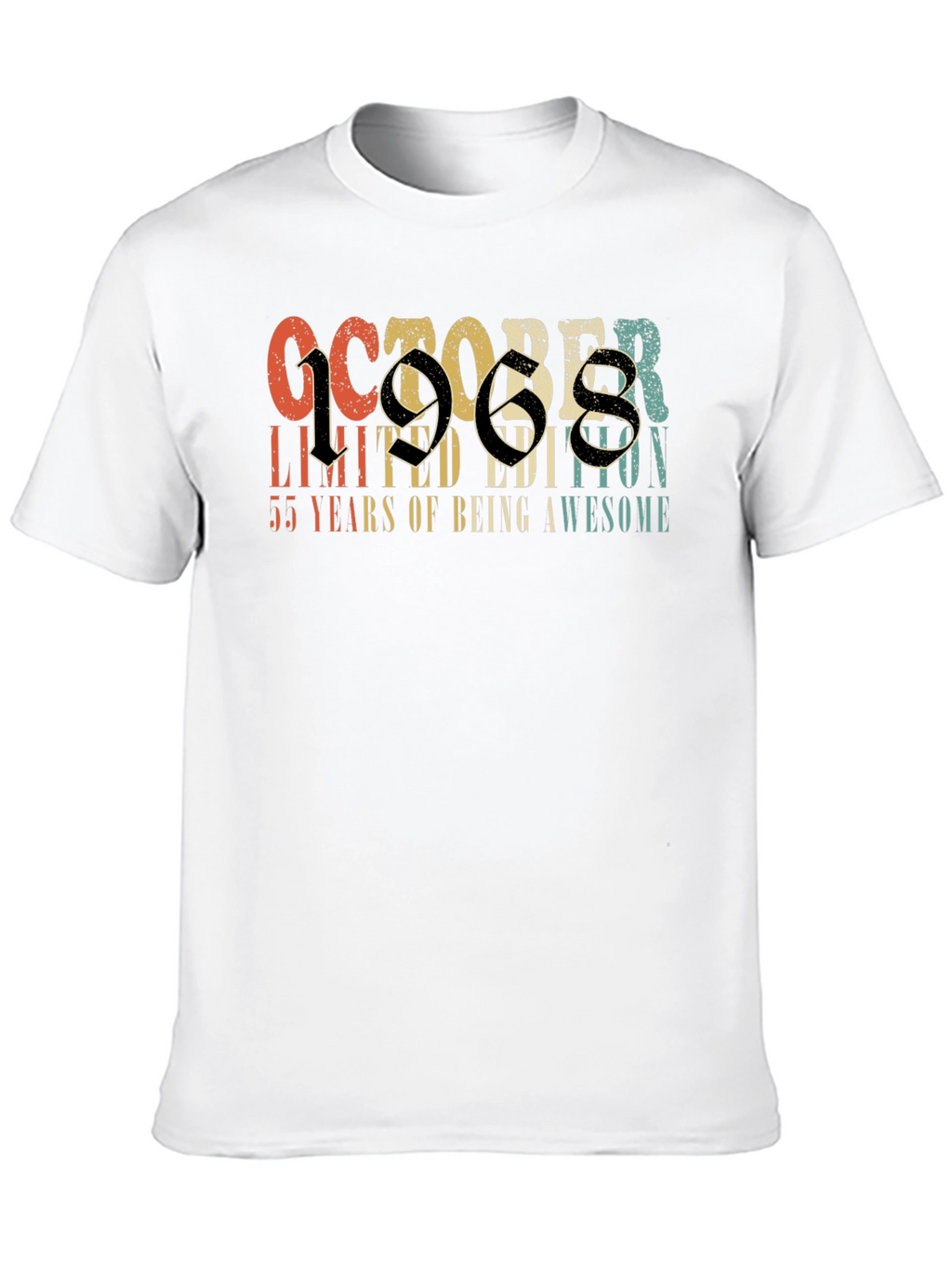 October 1968 Limited Edition Birthday T-Shirt