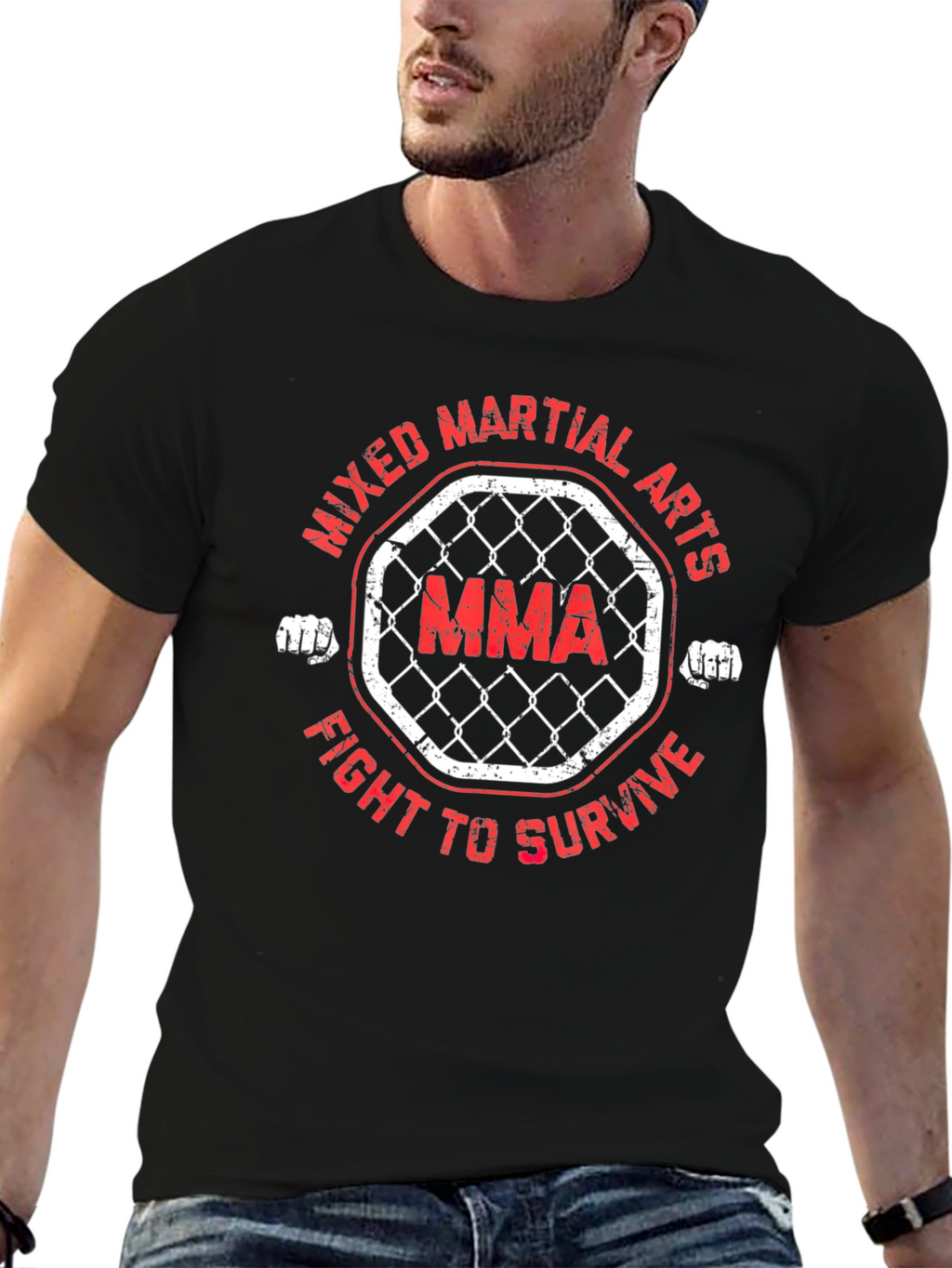MMA Fight to Survive Graphic T-Shirt