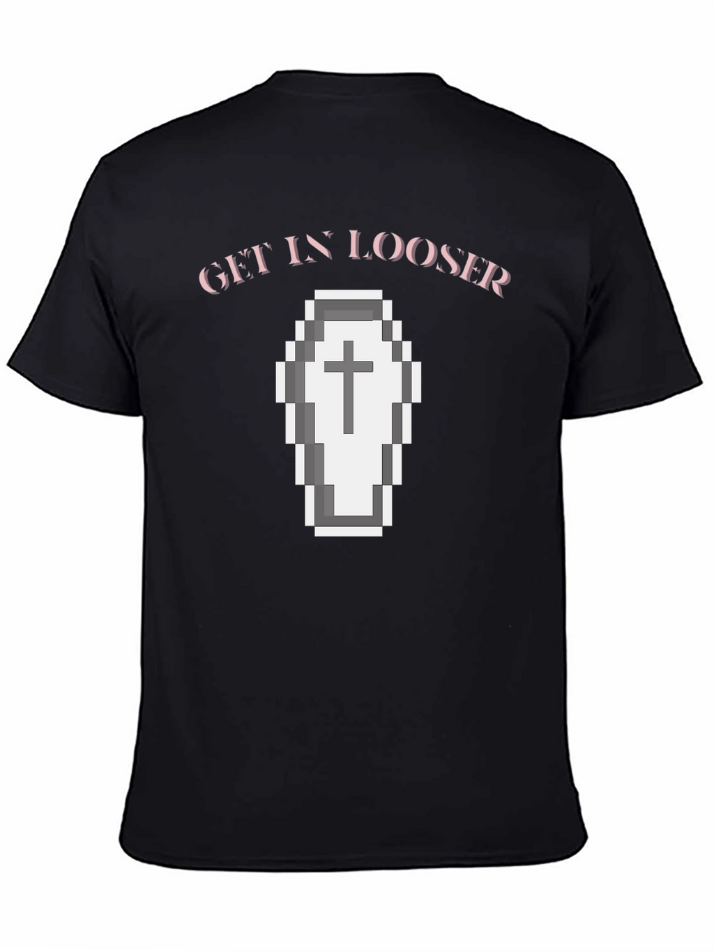 Get In Looser Coffin Graphic Tee - Black