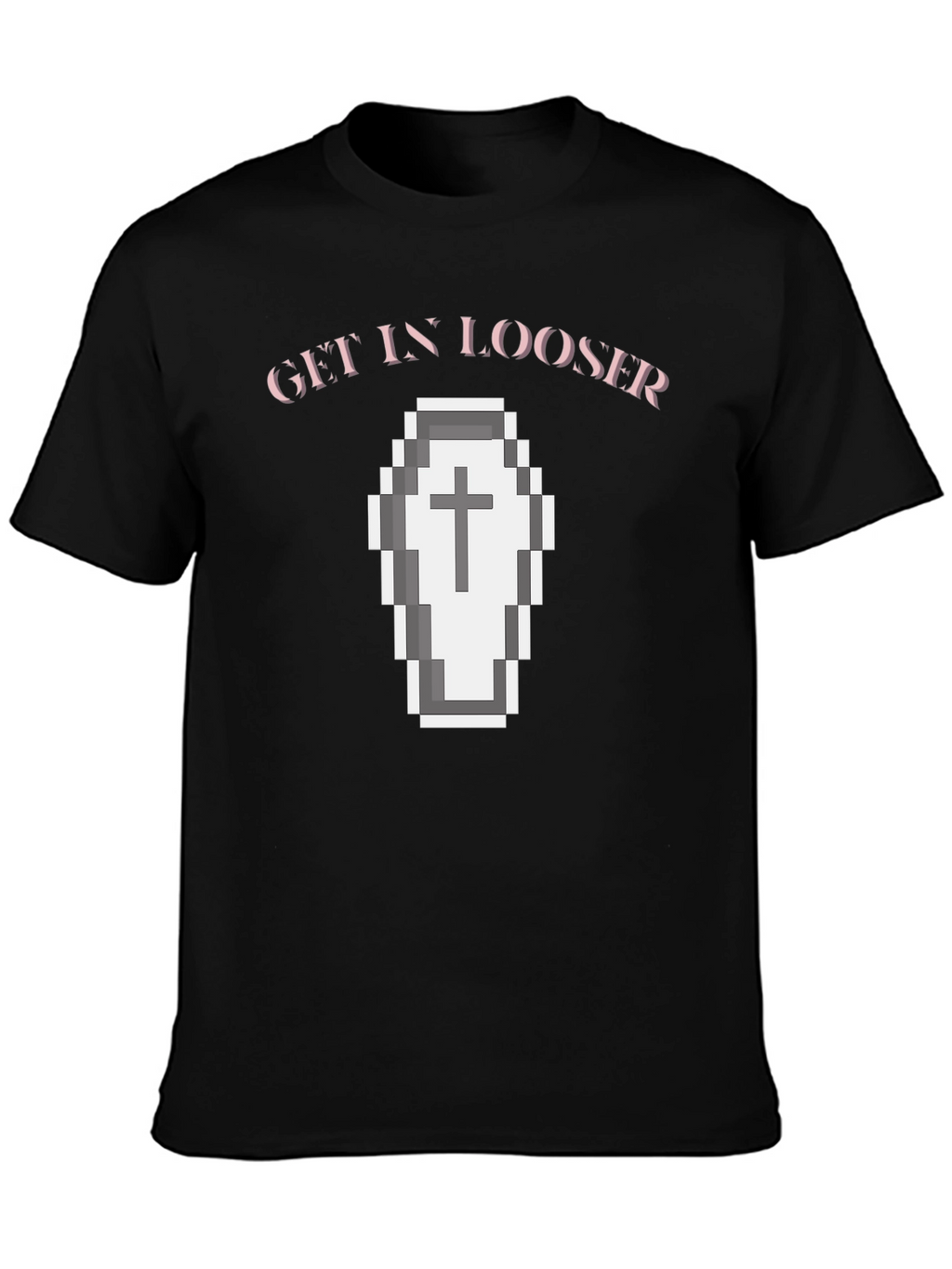 Get In Looser Coffin Graphic Tee - Black