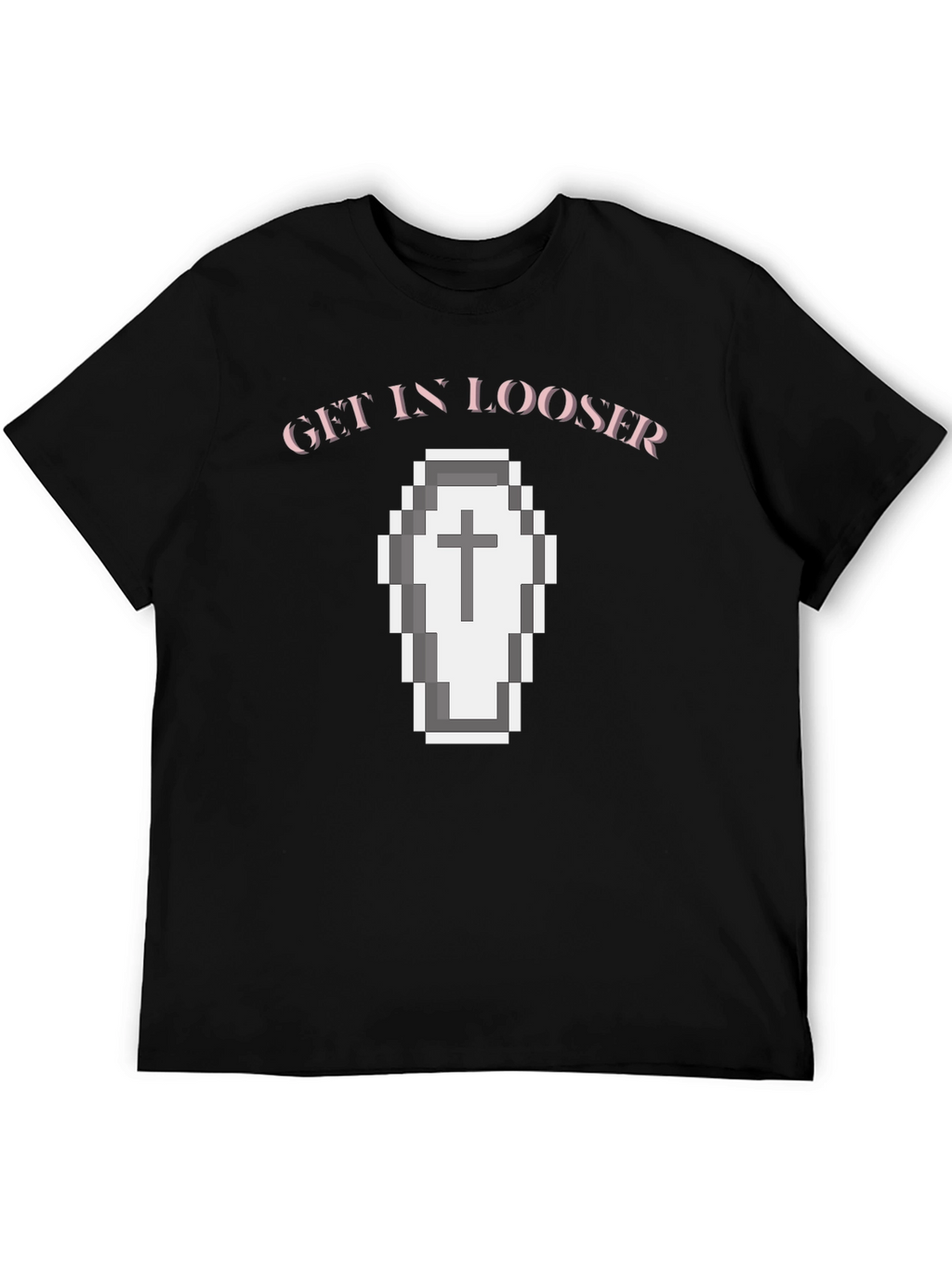 Get In Looser Coffin Graphic Tee - Black
