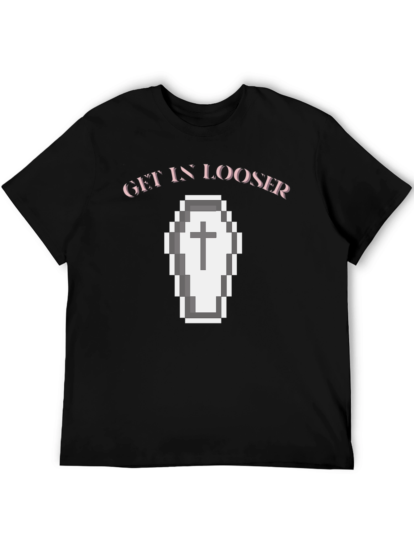 Get In Looser Coffin Graphic Tee - Black