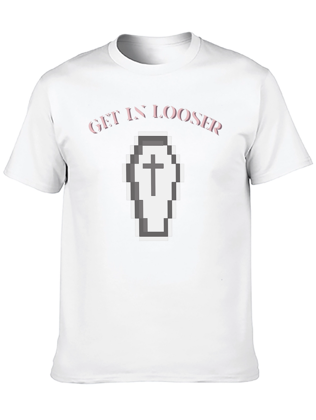 Get In Looser Coffin Graphic Tee - Black