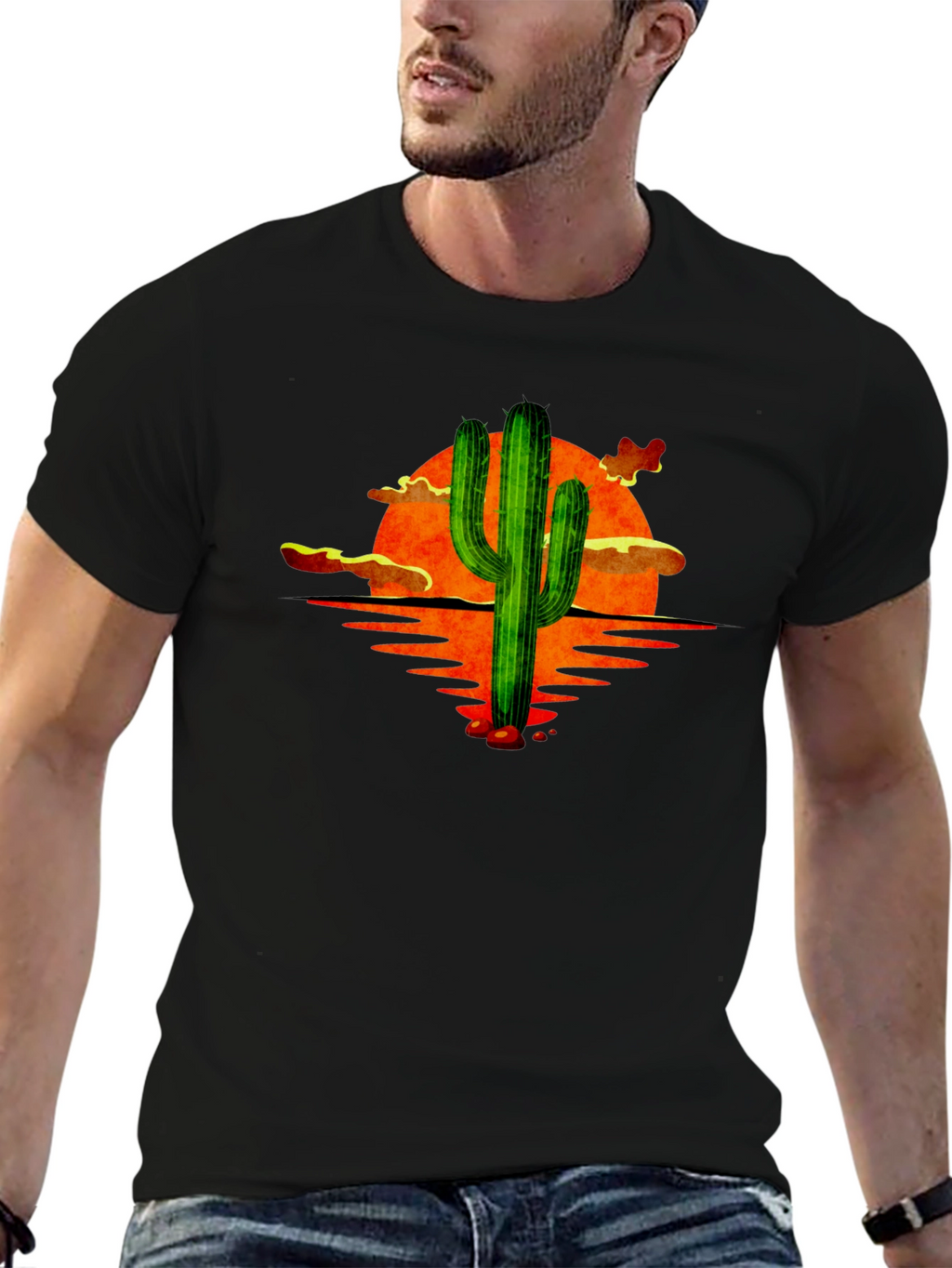 Sunset Cactus Graphic Tee
