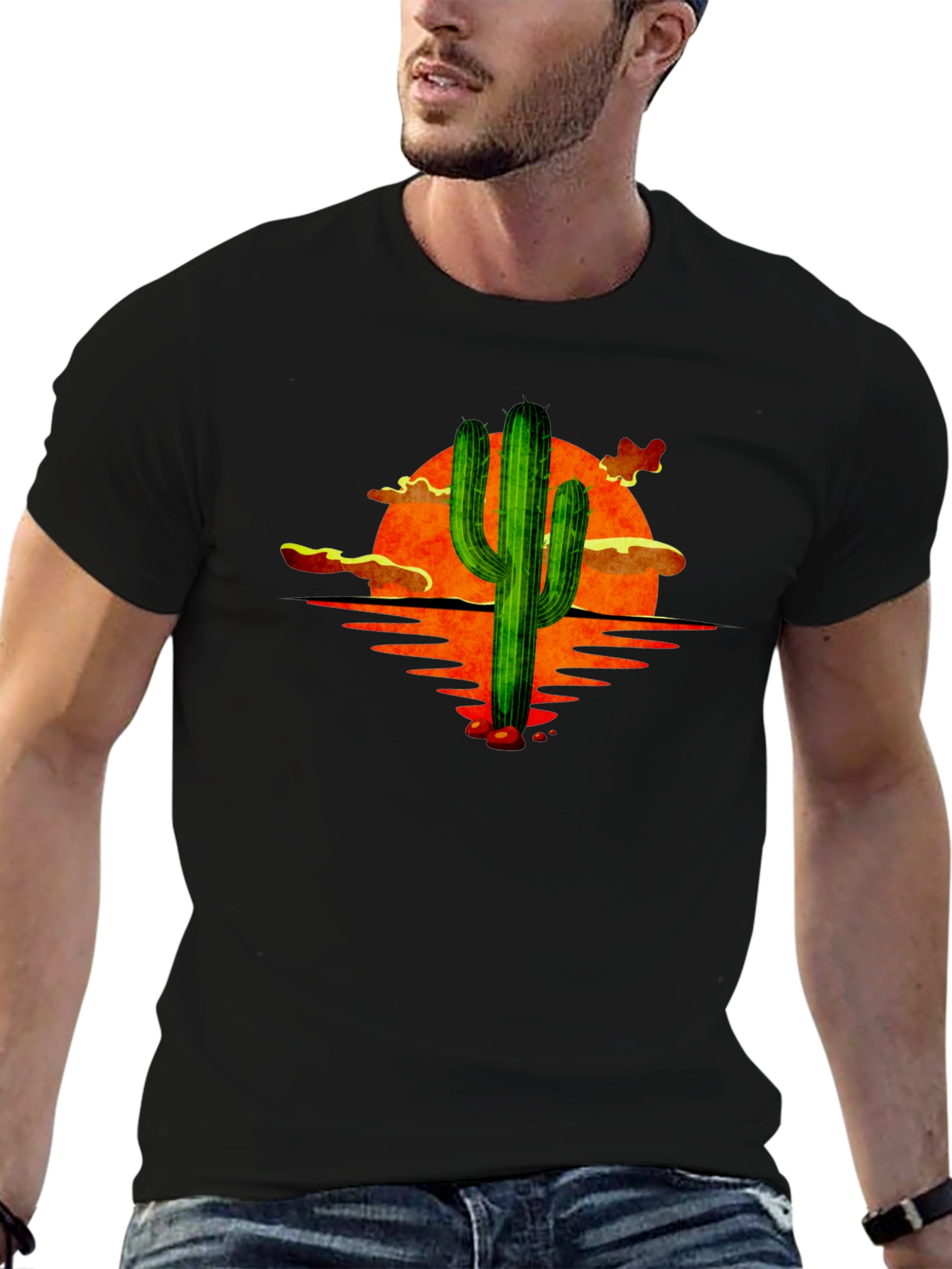 Sunset Cactus Graphic Tee