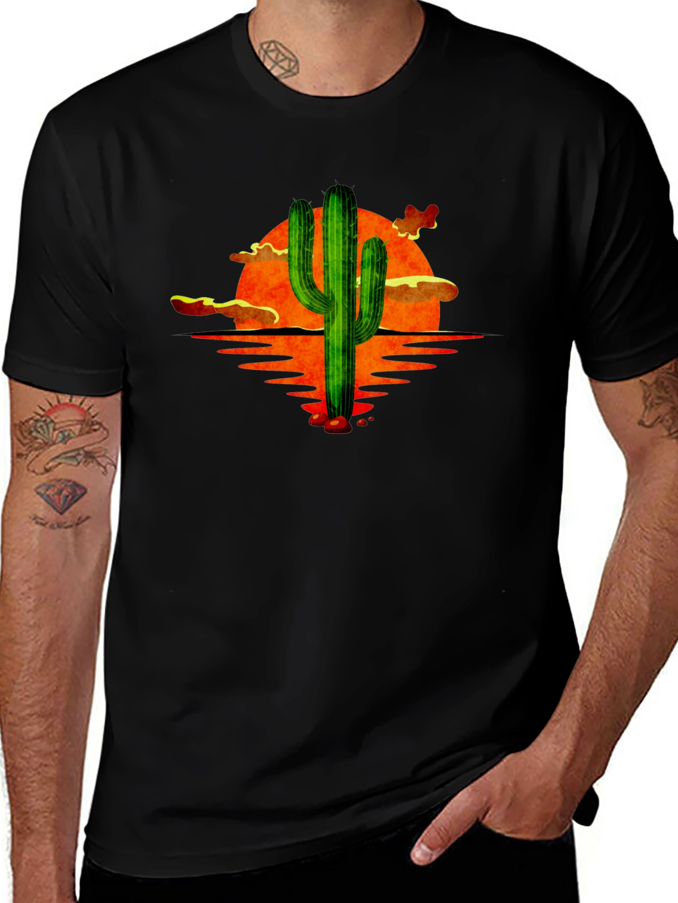 Sunset Cactus Graphic Tee