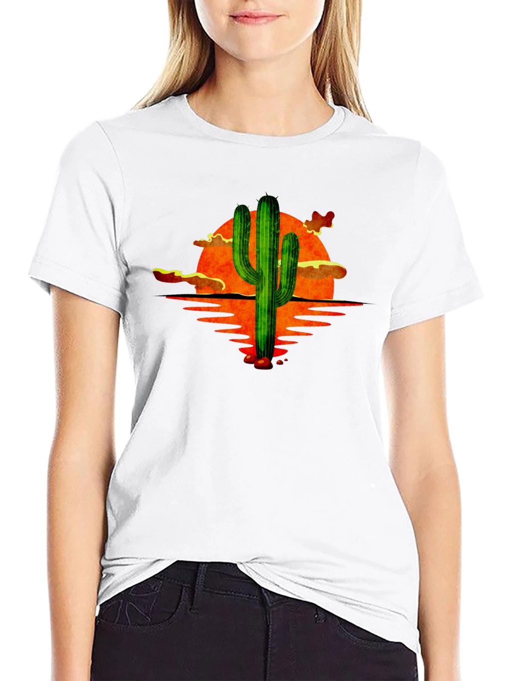 Sunset Cactus Graphic Tee