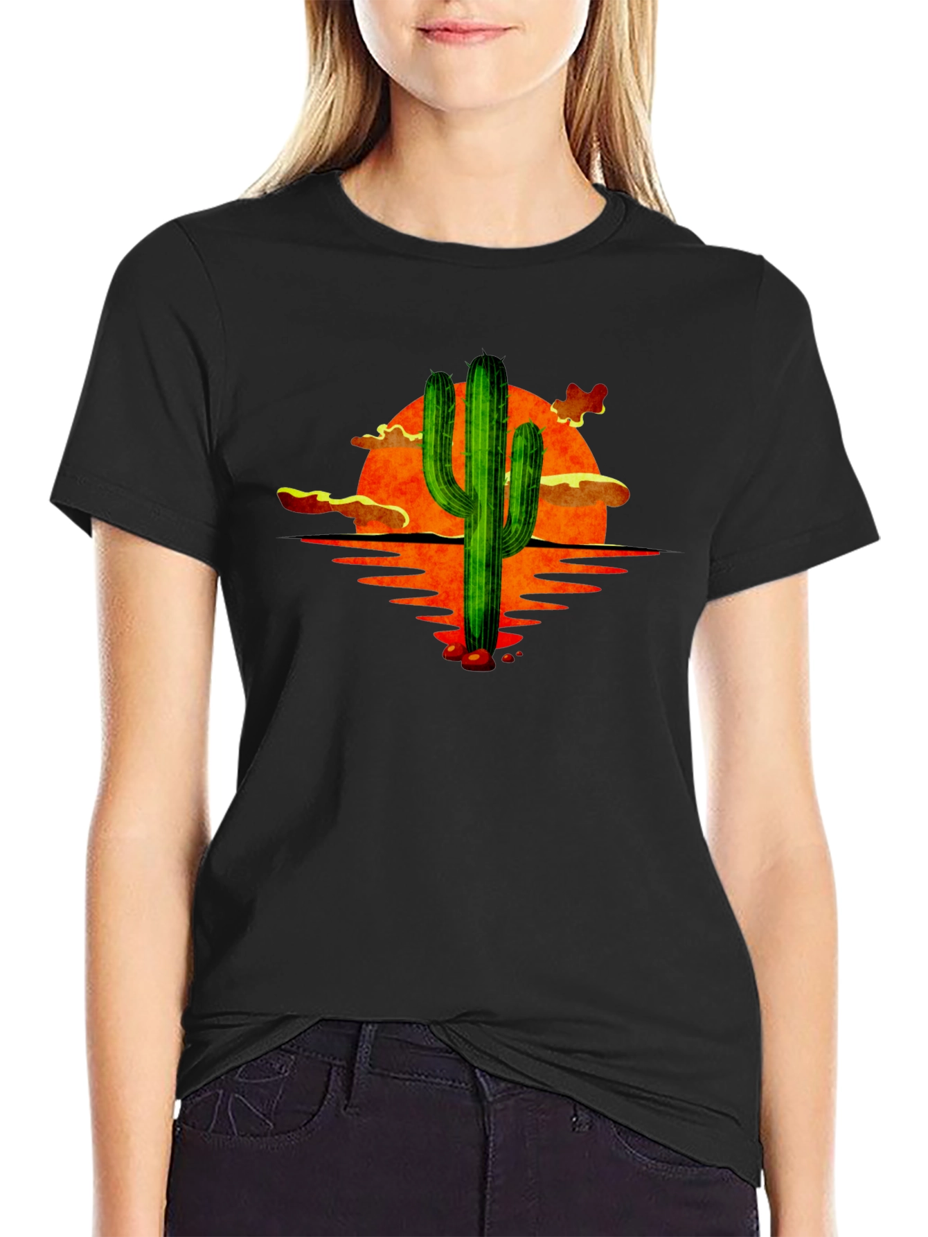 Sunset Cactus Graphic Tee