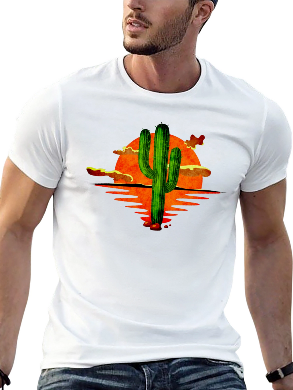 Sunset Cactus Graphic Tee