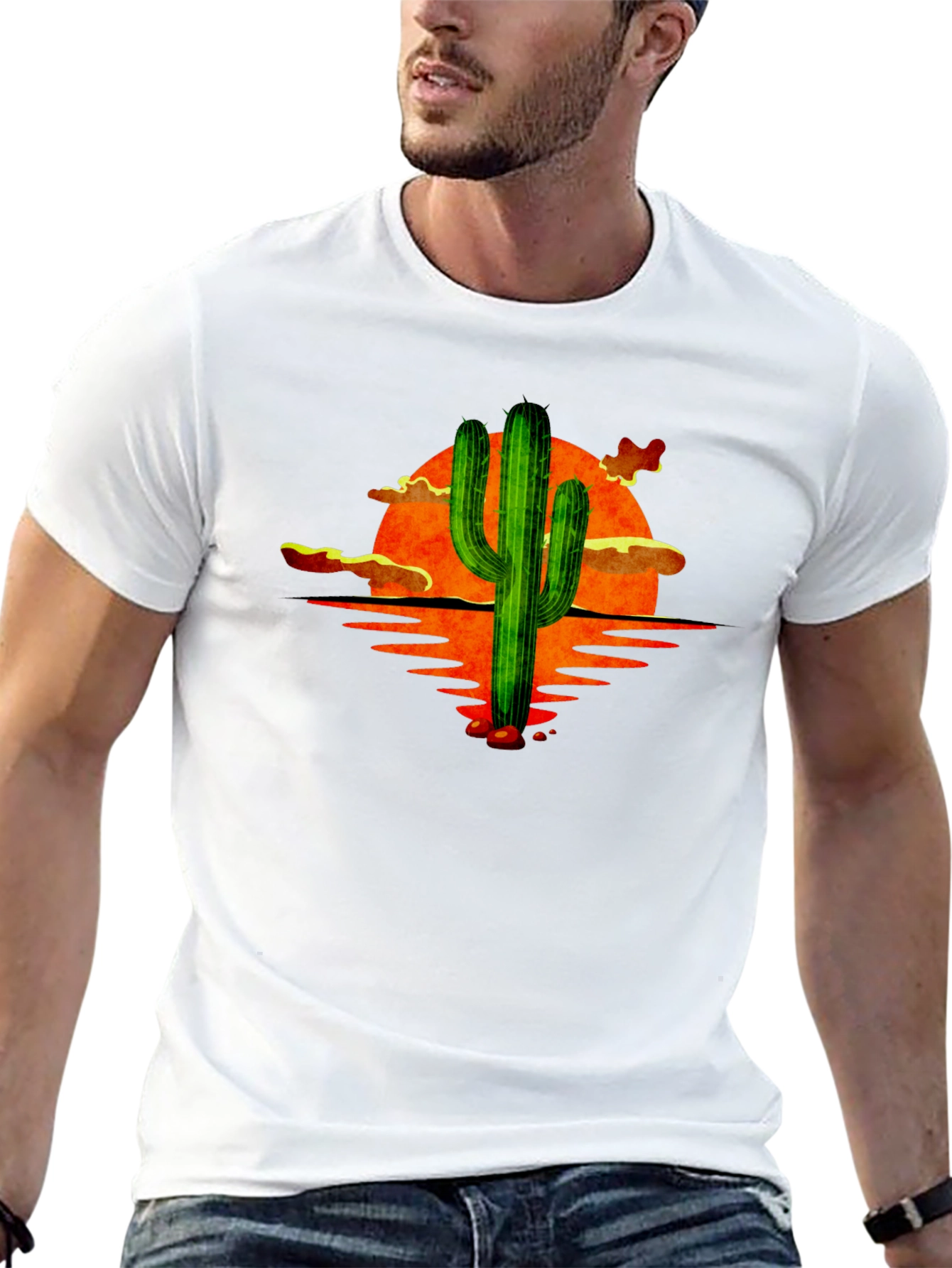Sunset Cactus Graphic Tee
