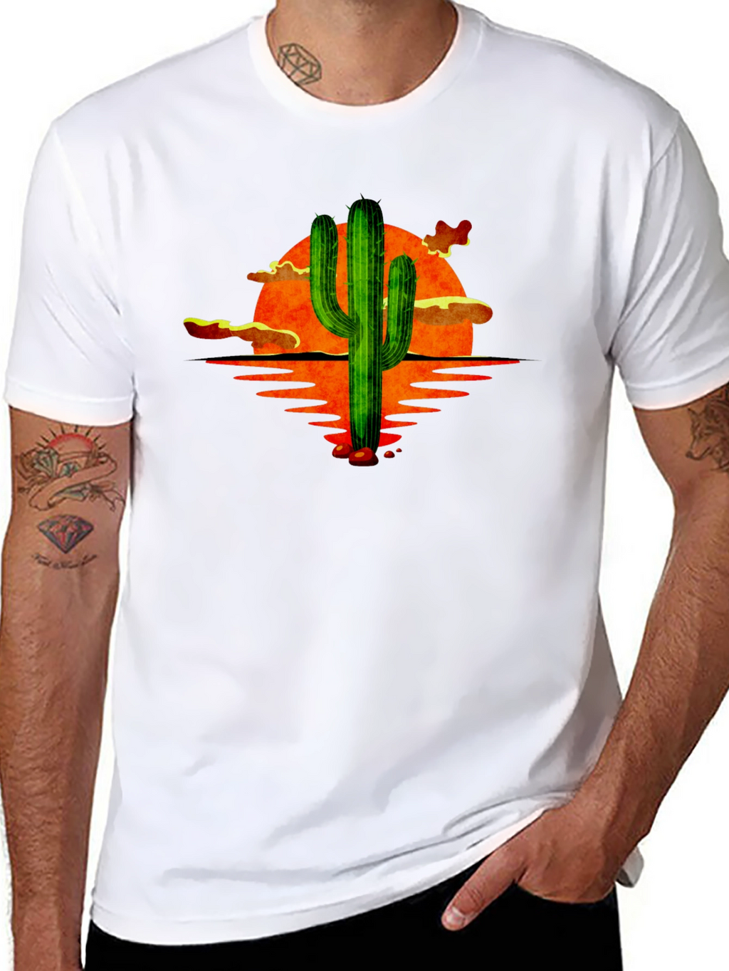 Sunset Cactus Graphic Tee