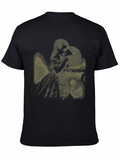 Alice in Wonderland Graphic Tee - Black Cotton Blend