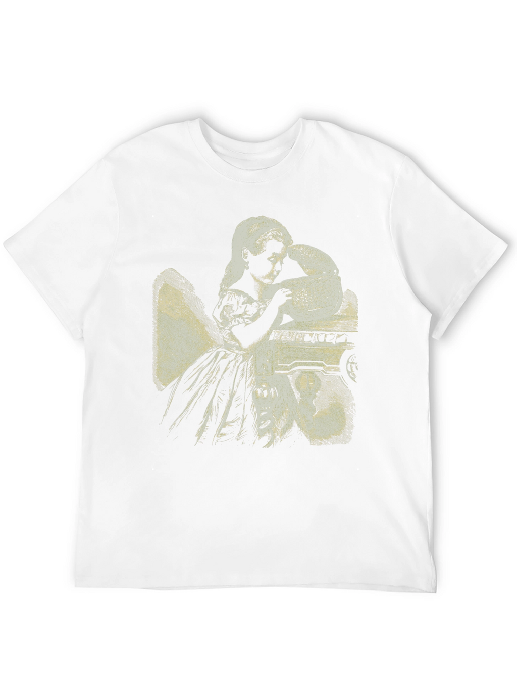 Alice in Wonderland Graphic Tee - Black Cotton Blend