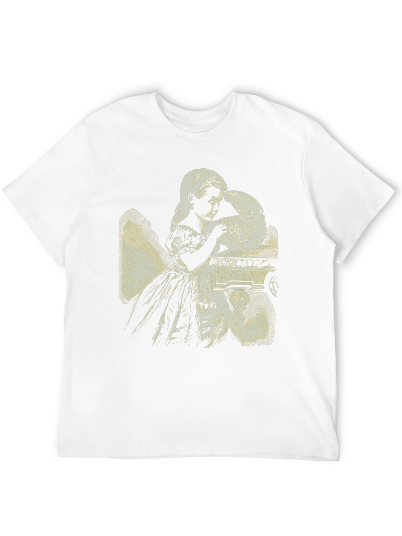 Alice in Wonderland Graphic Tee - Black Cotton Blend