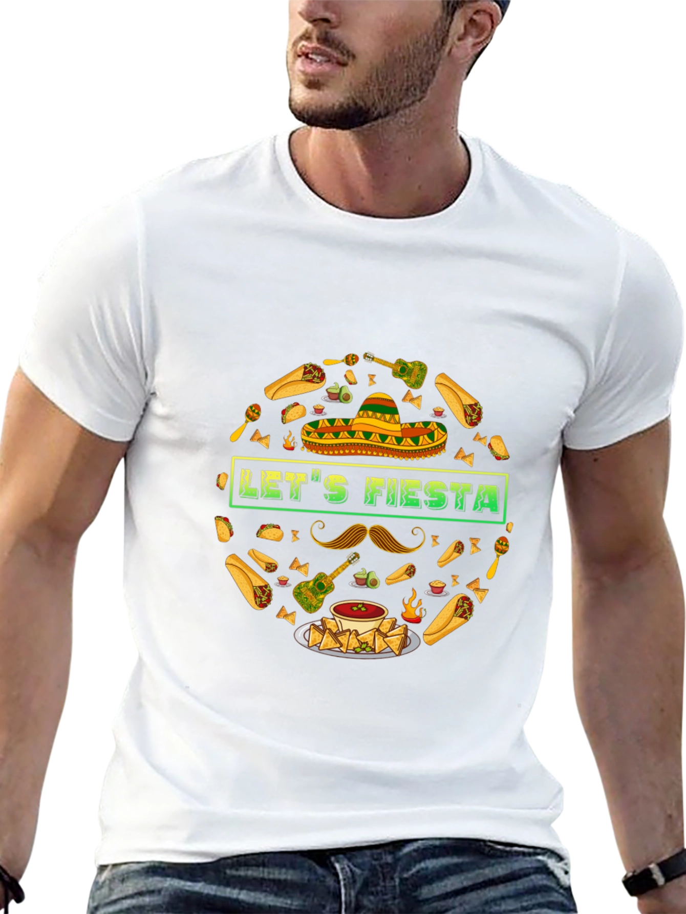 Lets Fiesta T-Shirt - Mexican Food & Party Theme