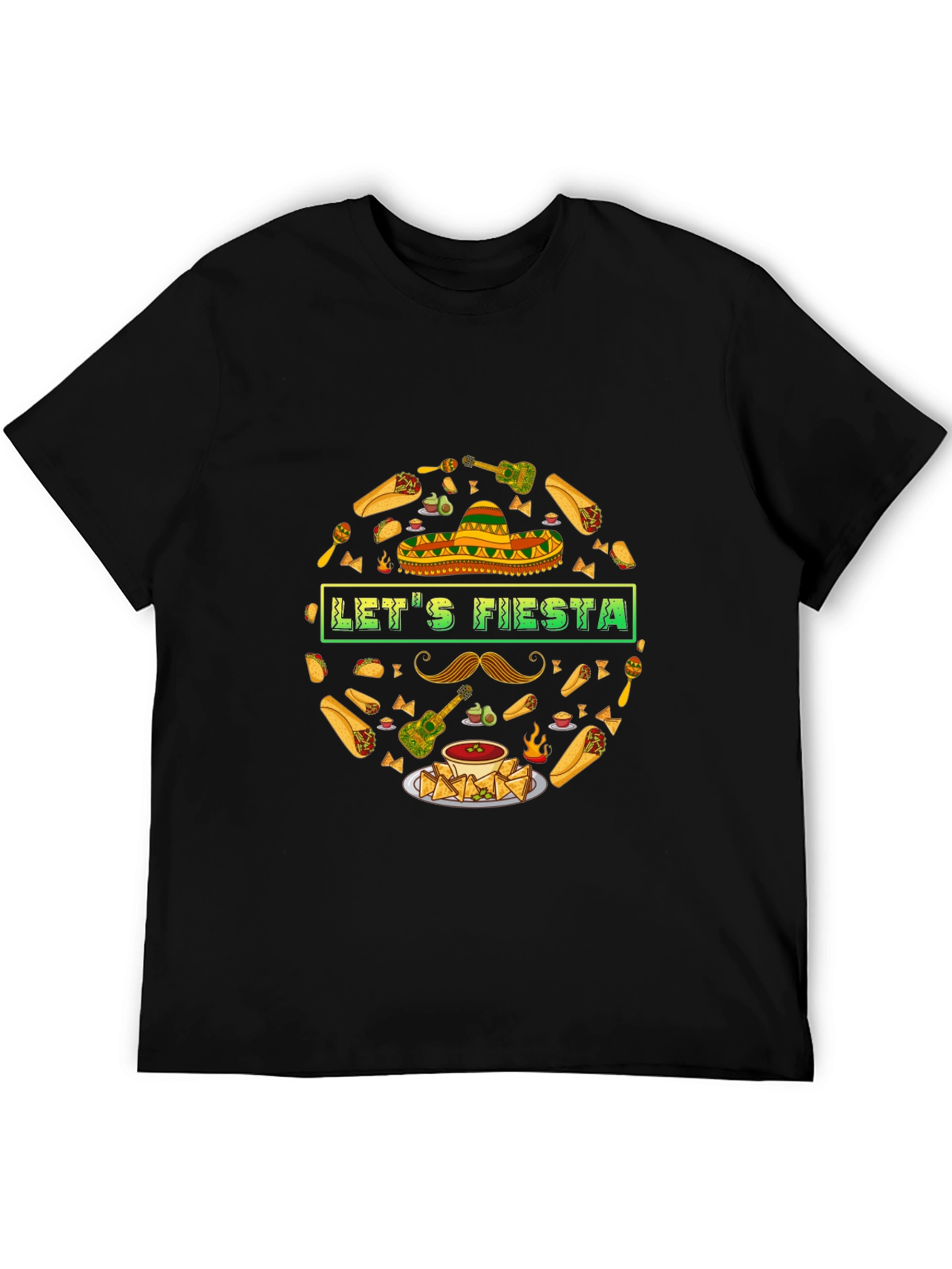 Lets Fiesta T-Shirt - Mexican Food & Party Theme