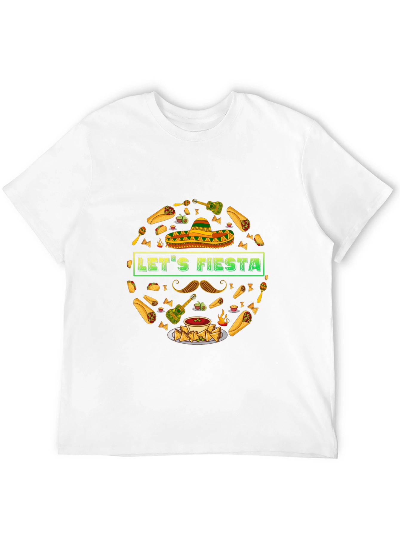 Lets Fiesta T-Shirt - Mexican Food & Party Theme