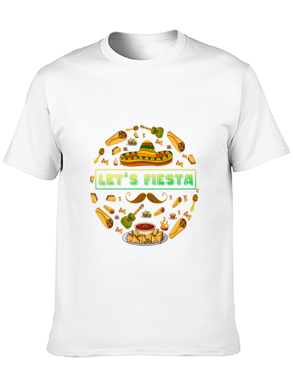 Lets Fiesta T-Shirt - Mexican Food & Party Theme