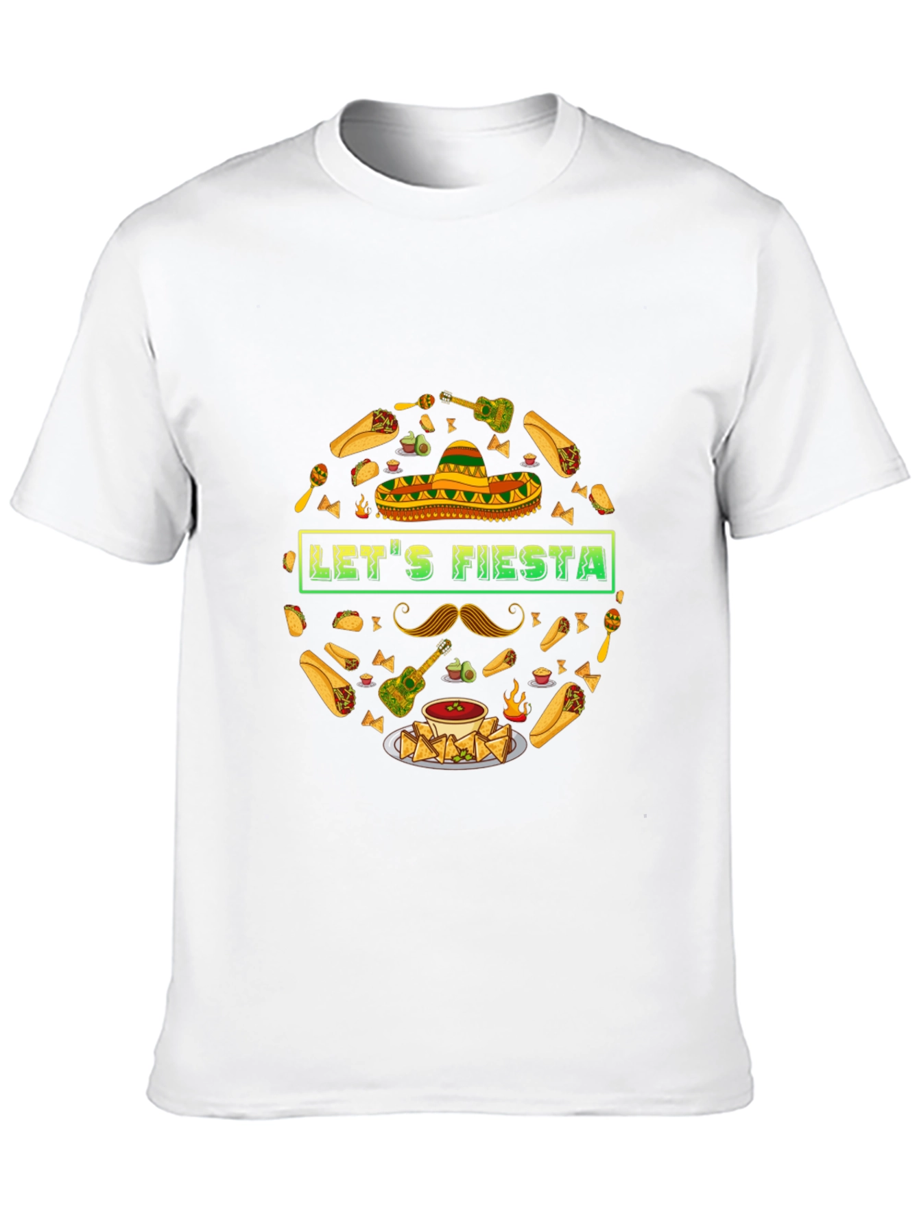 Lets Fiesta T-Shirt - Mexican Food & Party Theme