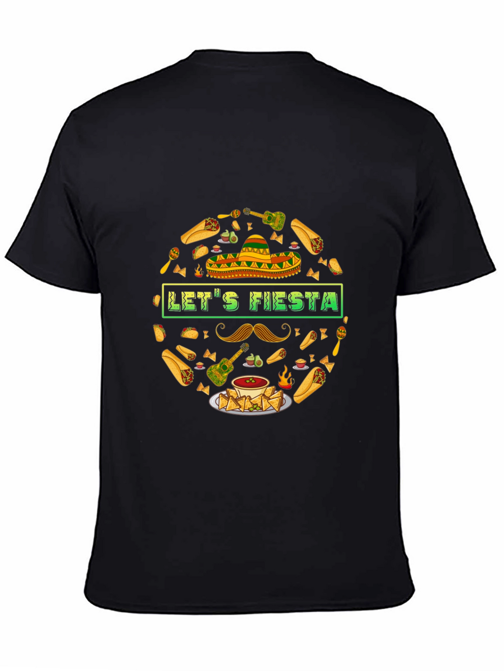 Lets Fiesta T-Shirt - Mexican Food & Party Theme