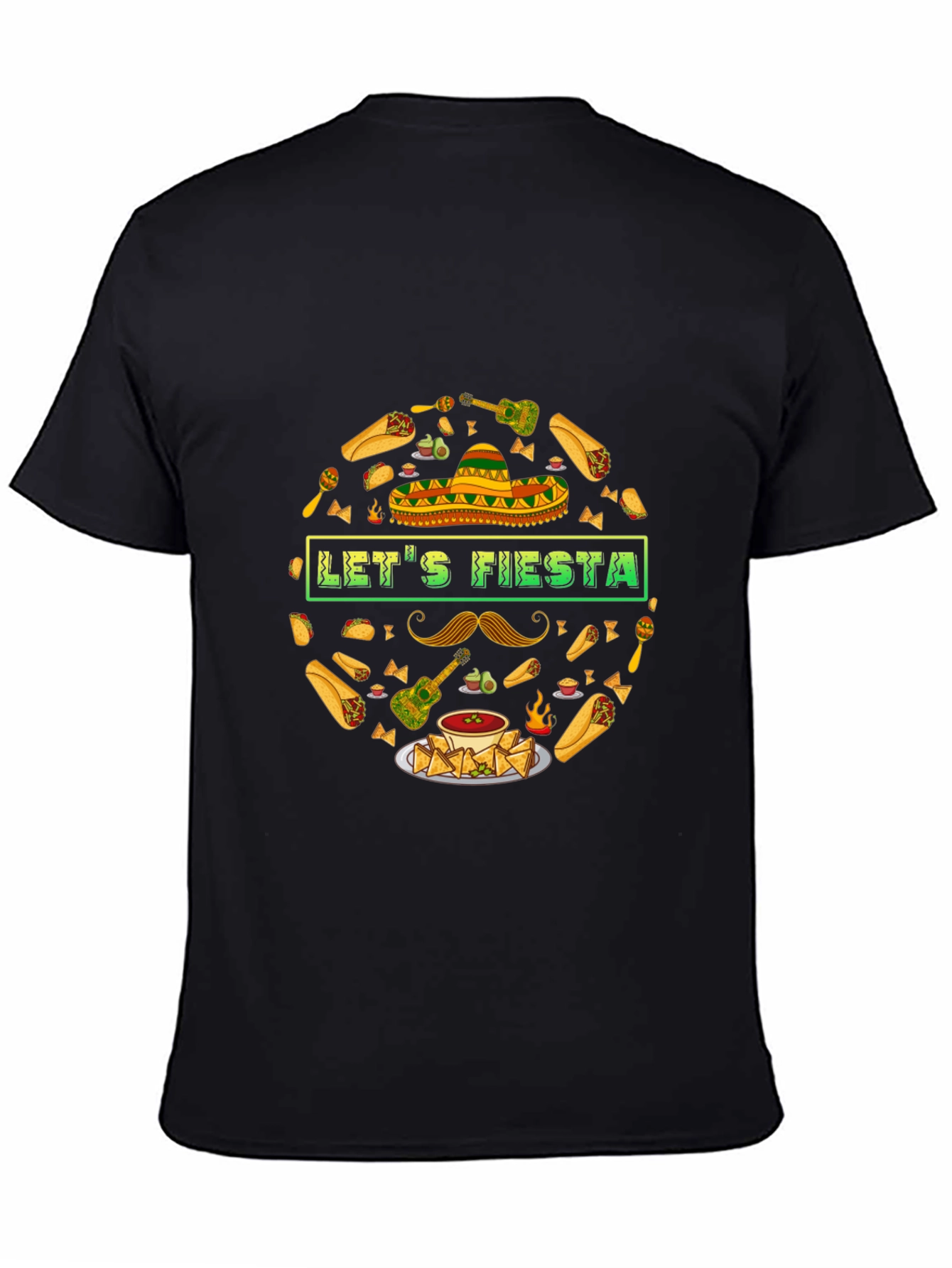 Lets Fiesta T-Shirt - Mexican Food & Party Theme