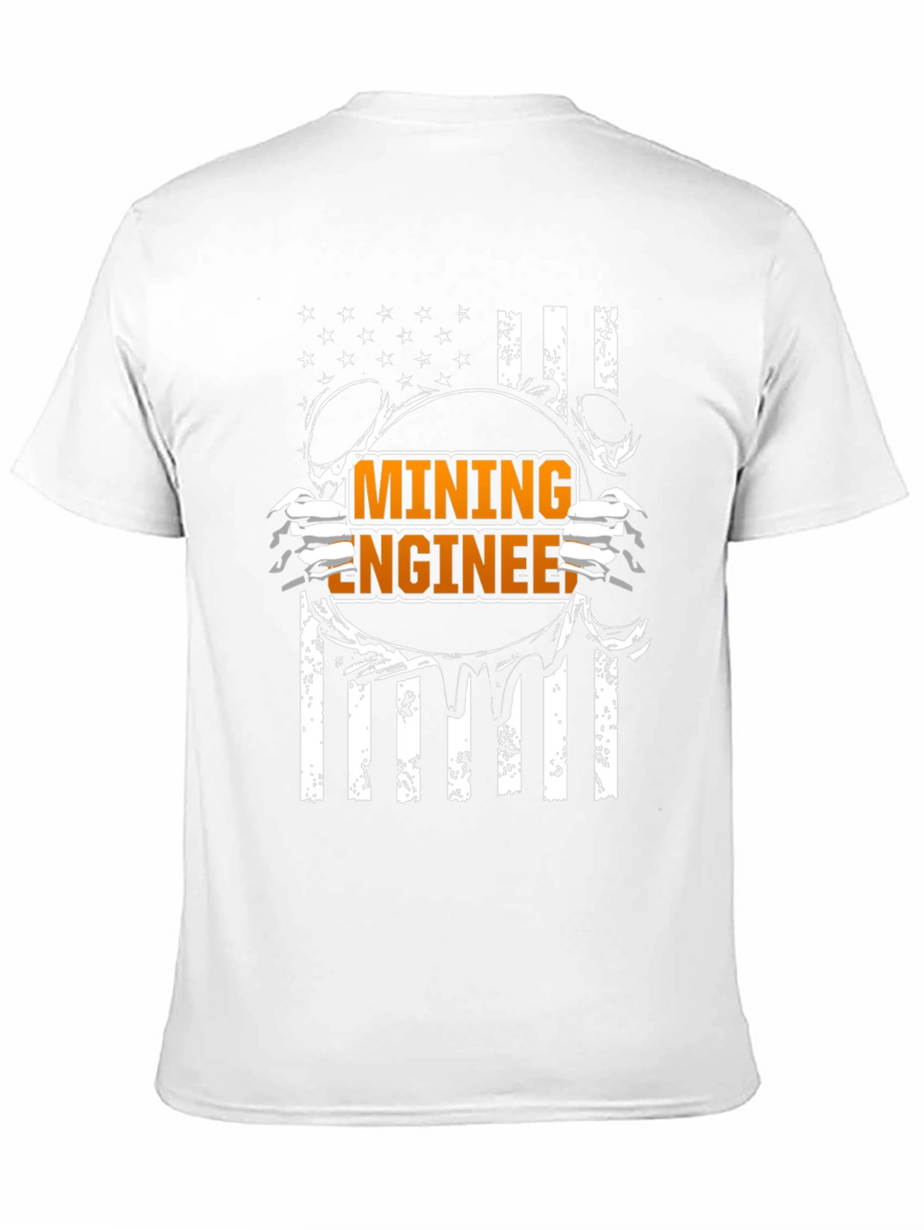 Mining Engineer American Flag T-Shirt