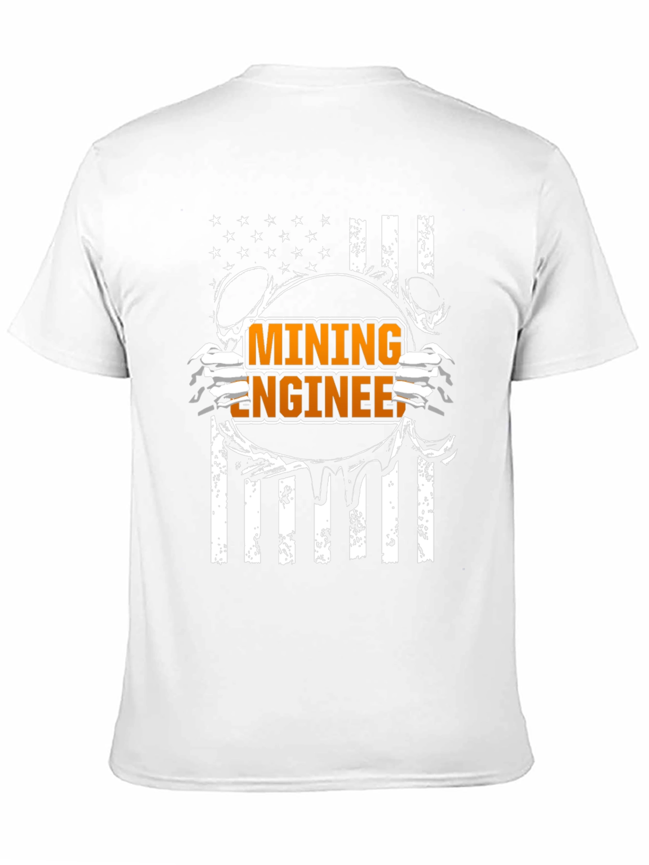 Mining Engineer American Flag T-Shirt