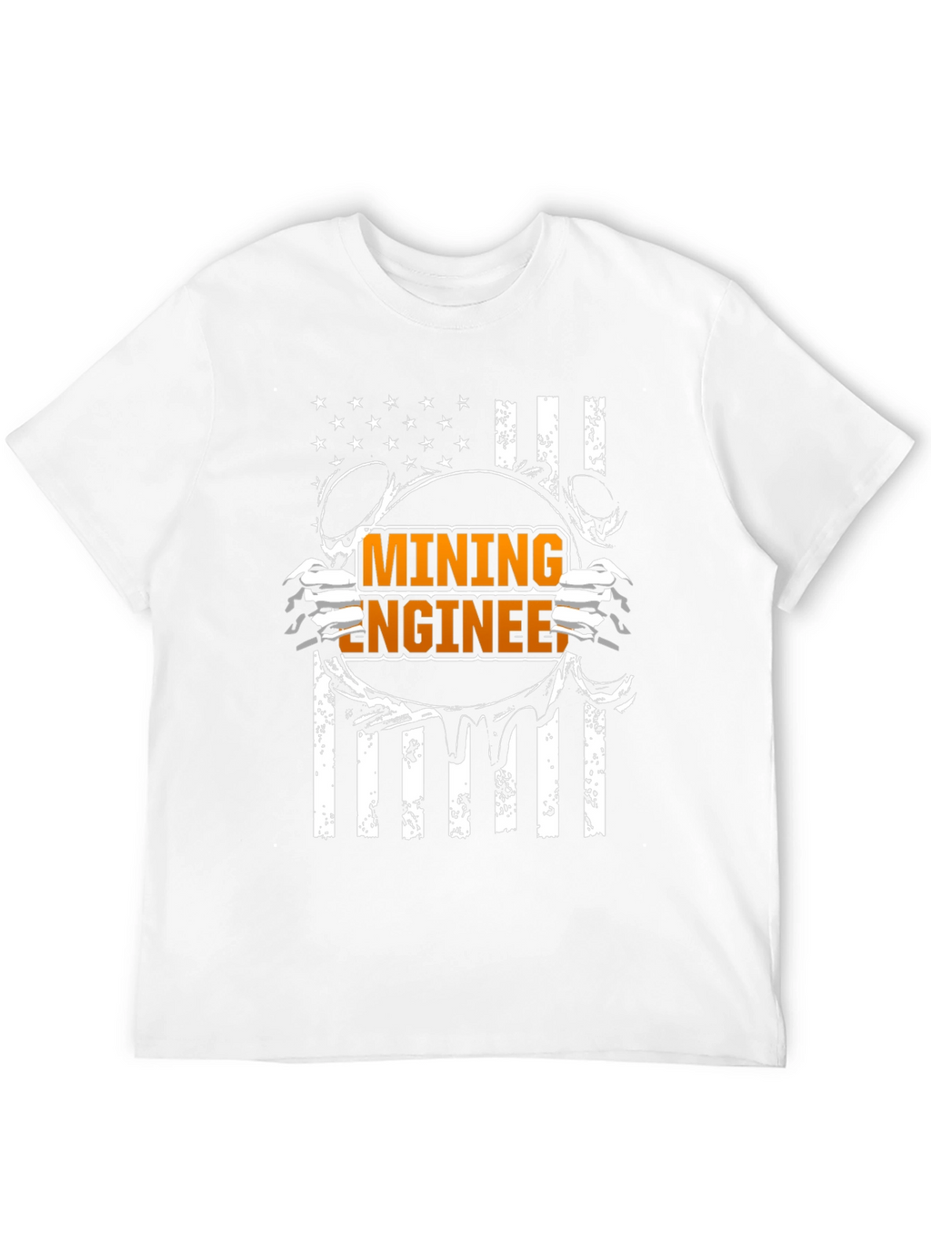 Mining Engineer American Flag T-Shirt