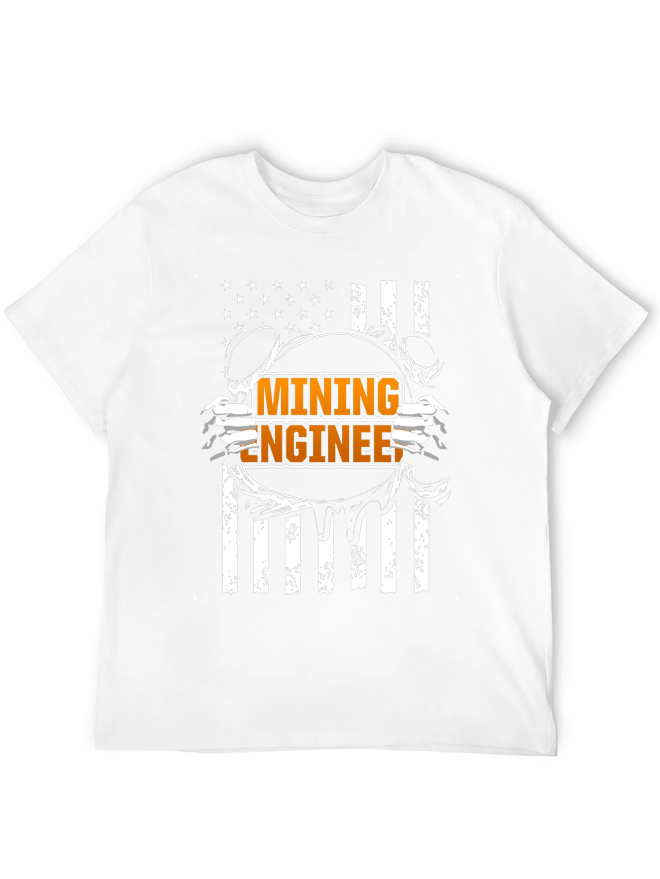 Mining Engineer American Flag T-Shirt