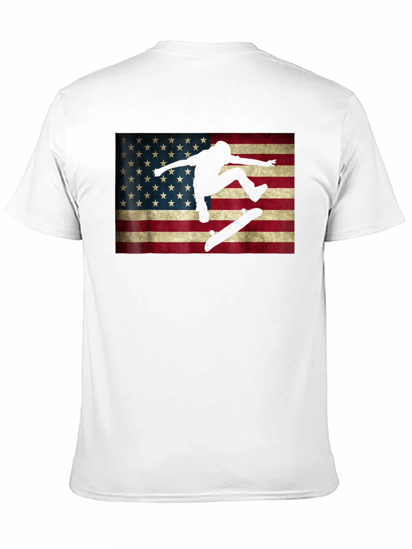 Skateboarding American Flag T-Shirt